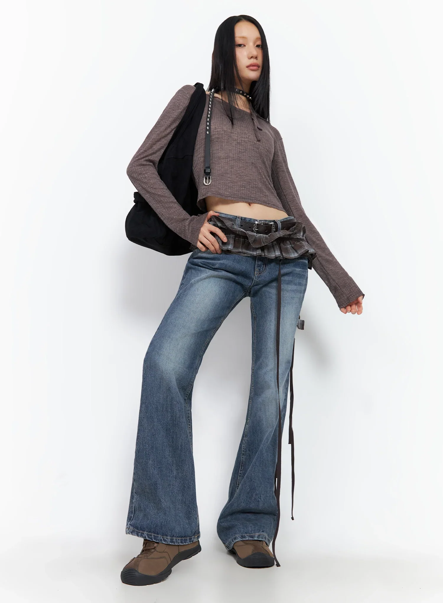 Myra Washed Bootcut Jeans IO516 - Image 12