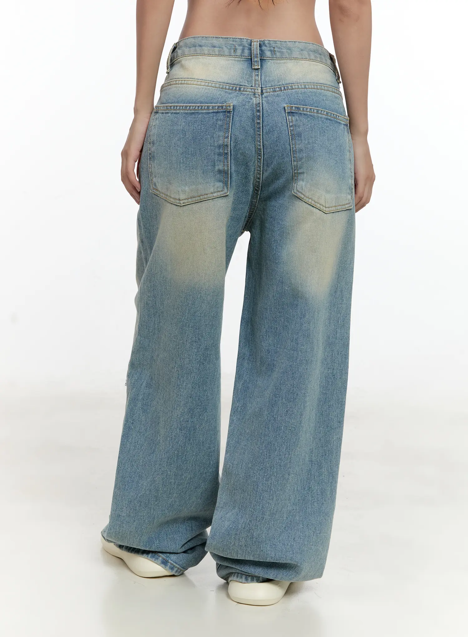 Naeun Distressed Baggy Jeans CL531 - Image 9