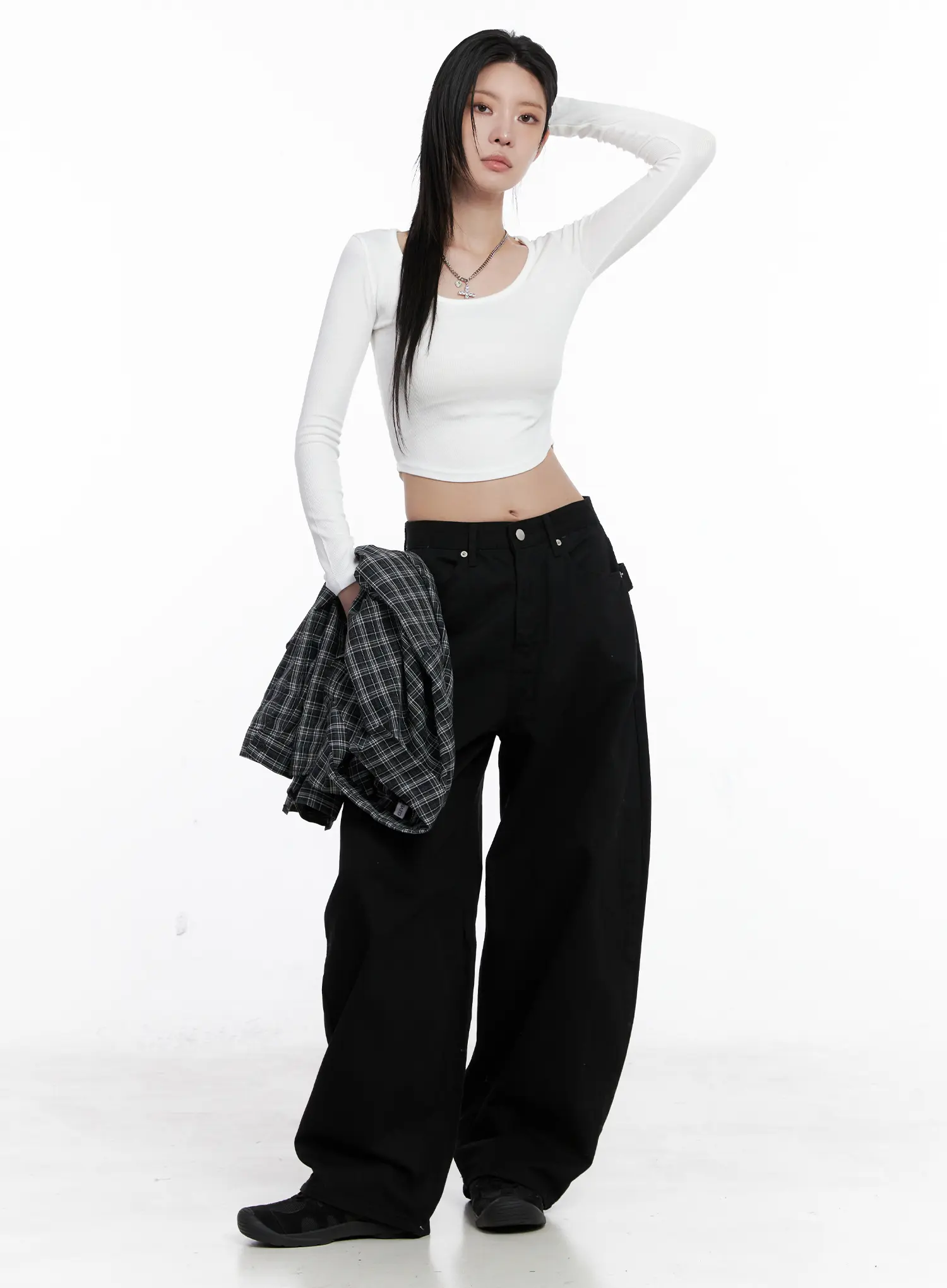Nana Studded Belt Balloon Jeans CS512 - Image 3