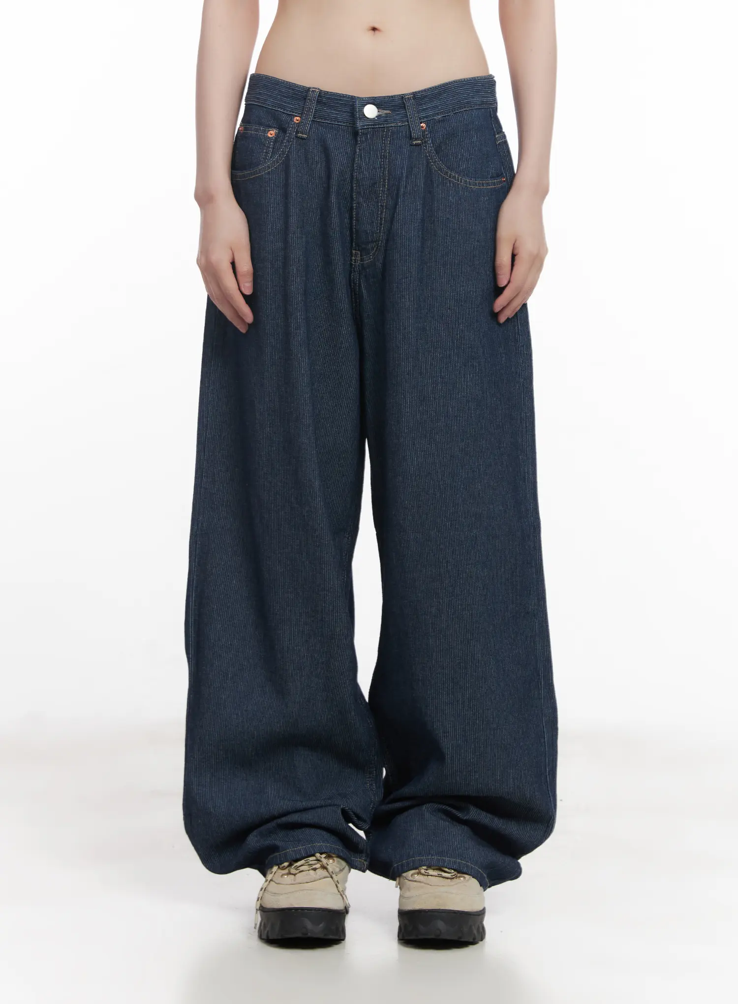 Narin Stitched Wide-Leg Jeans CU518 - Image 2