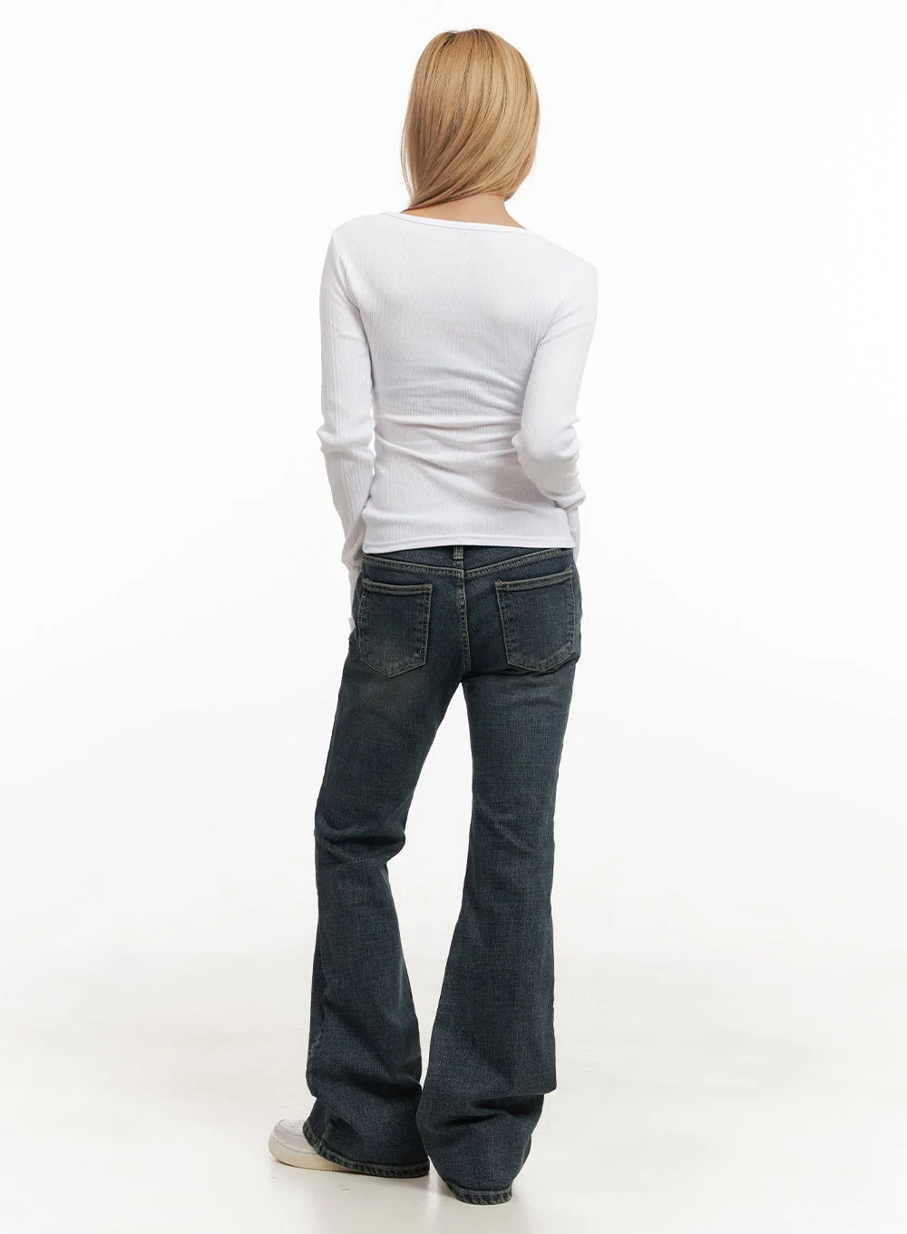 Natalia Low-Rise Flared Jeans CJ508 - Image 4