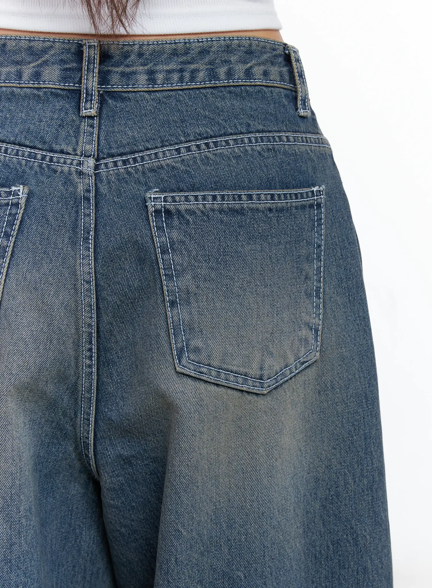 Neriah Vintage Wash Baggy Jeans CS503 - Image 6