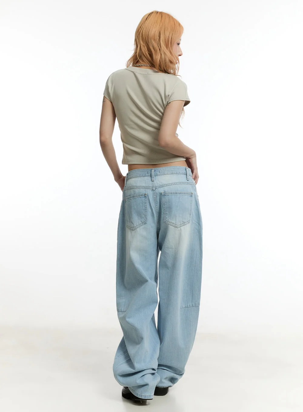 Nevara Washed Baggy Jeans CY501 - Image 7