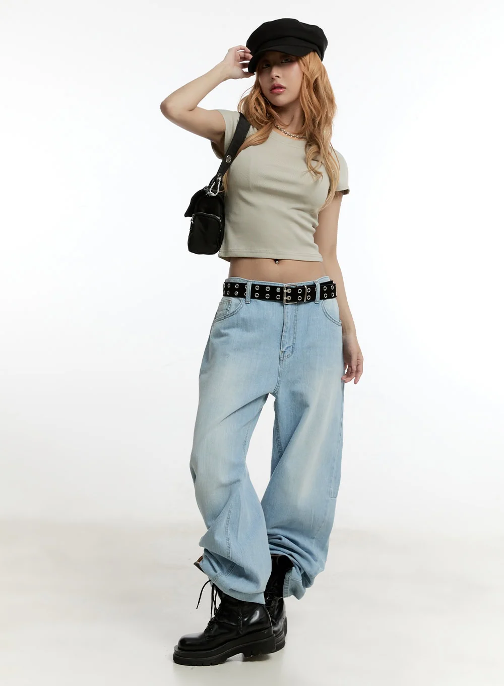 Nevara Washed Baggy Jeans CY501 - Image 8