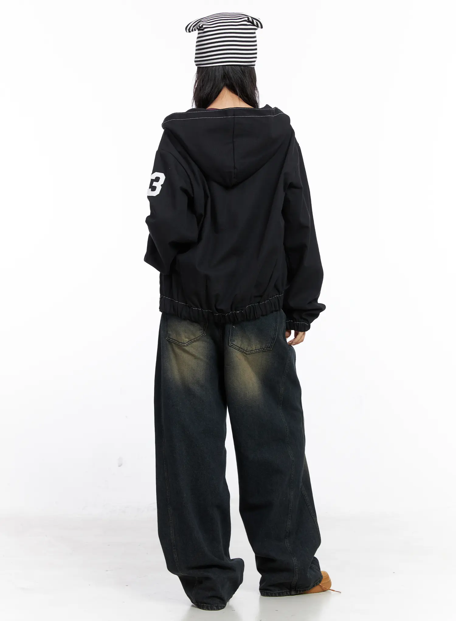 Noe Side Belt Wide Leg Jeans CO507 - Image 7