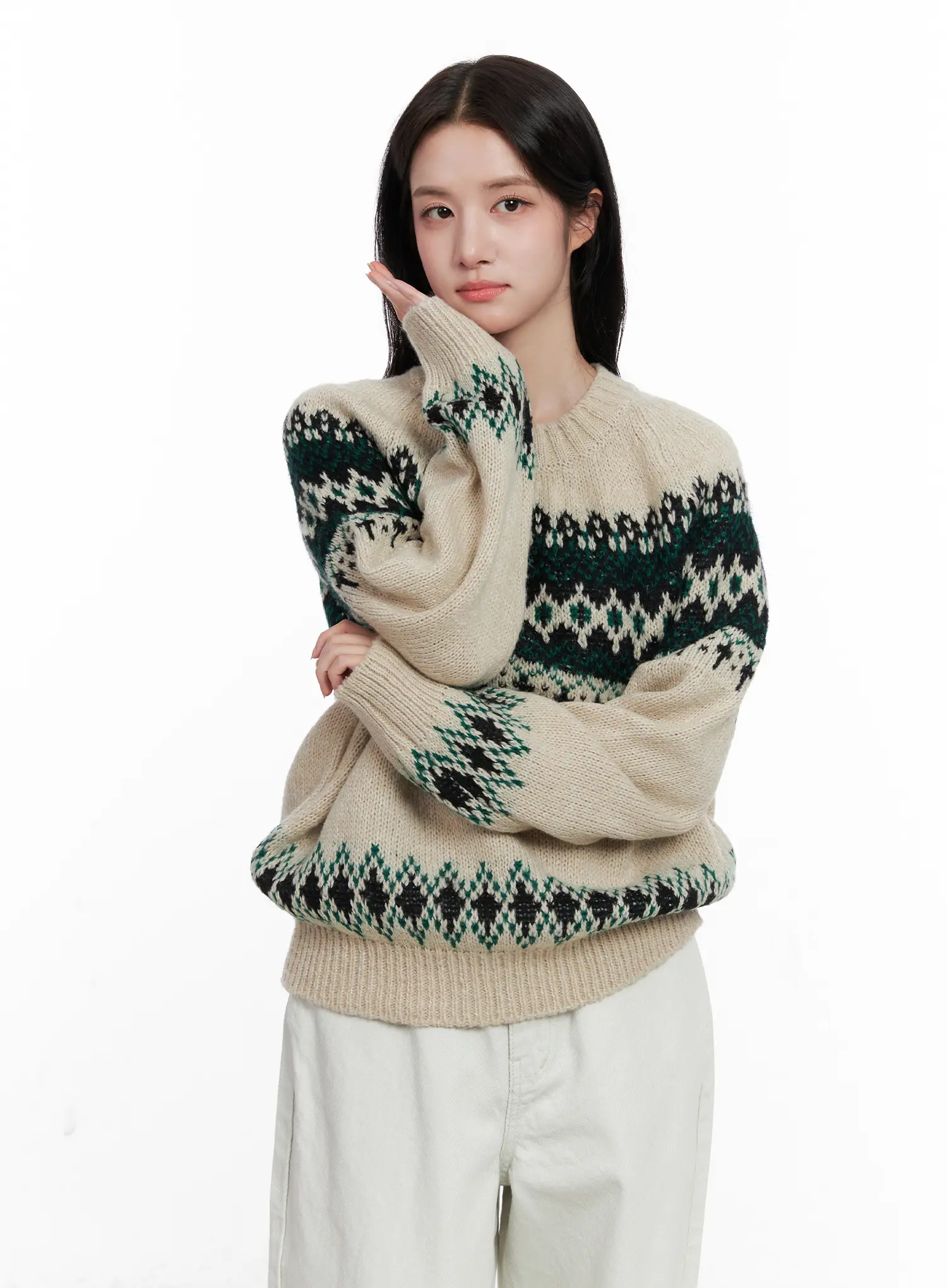 Nordic Knit Sweater CO522 - Image 6