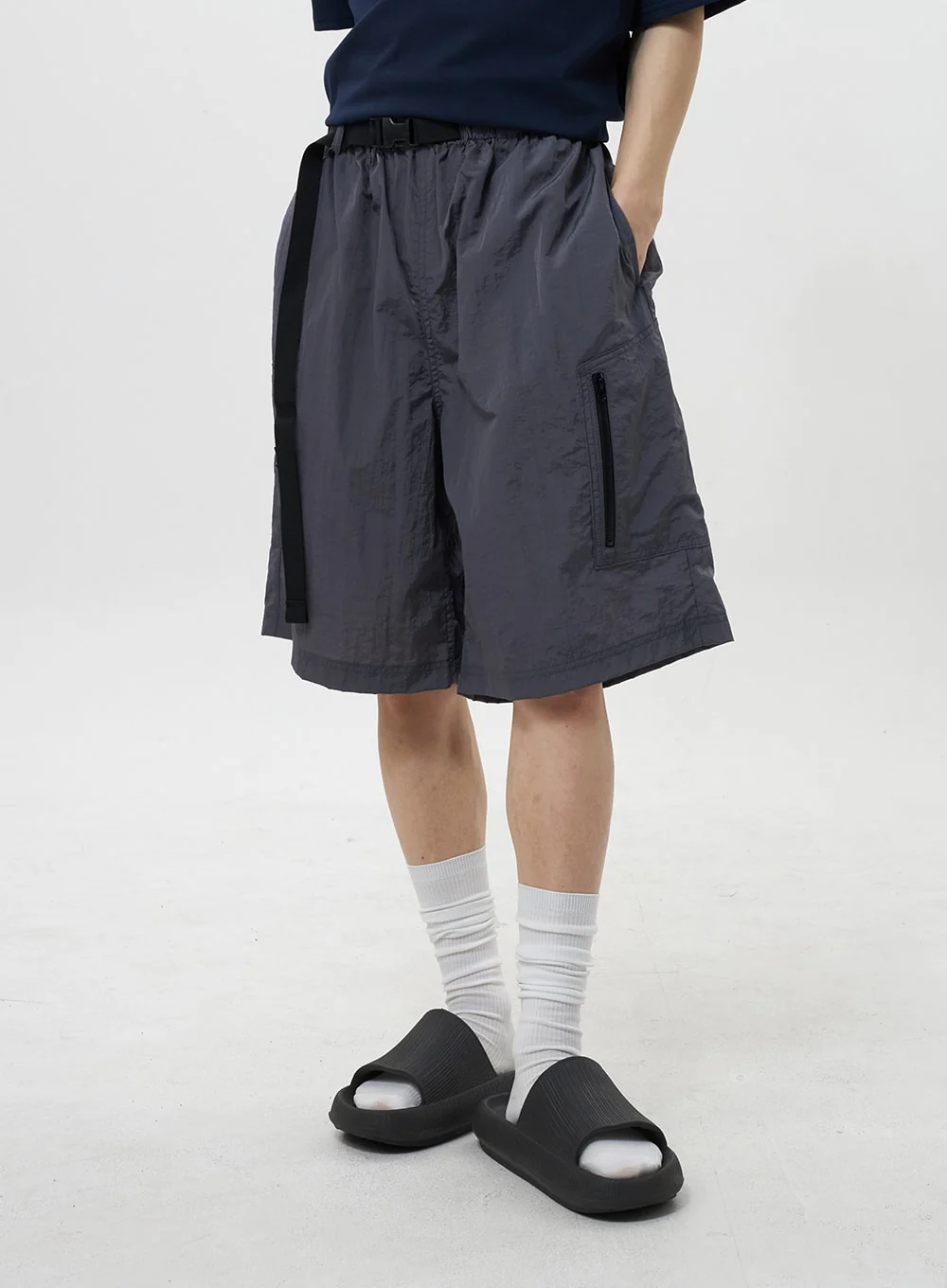 Nylon Bermuda Pants Unisex CY322 - Image 5