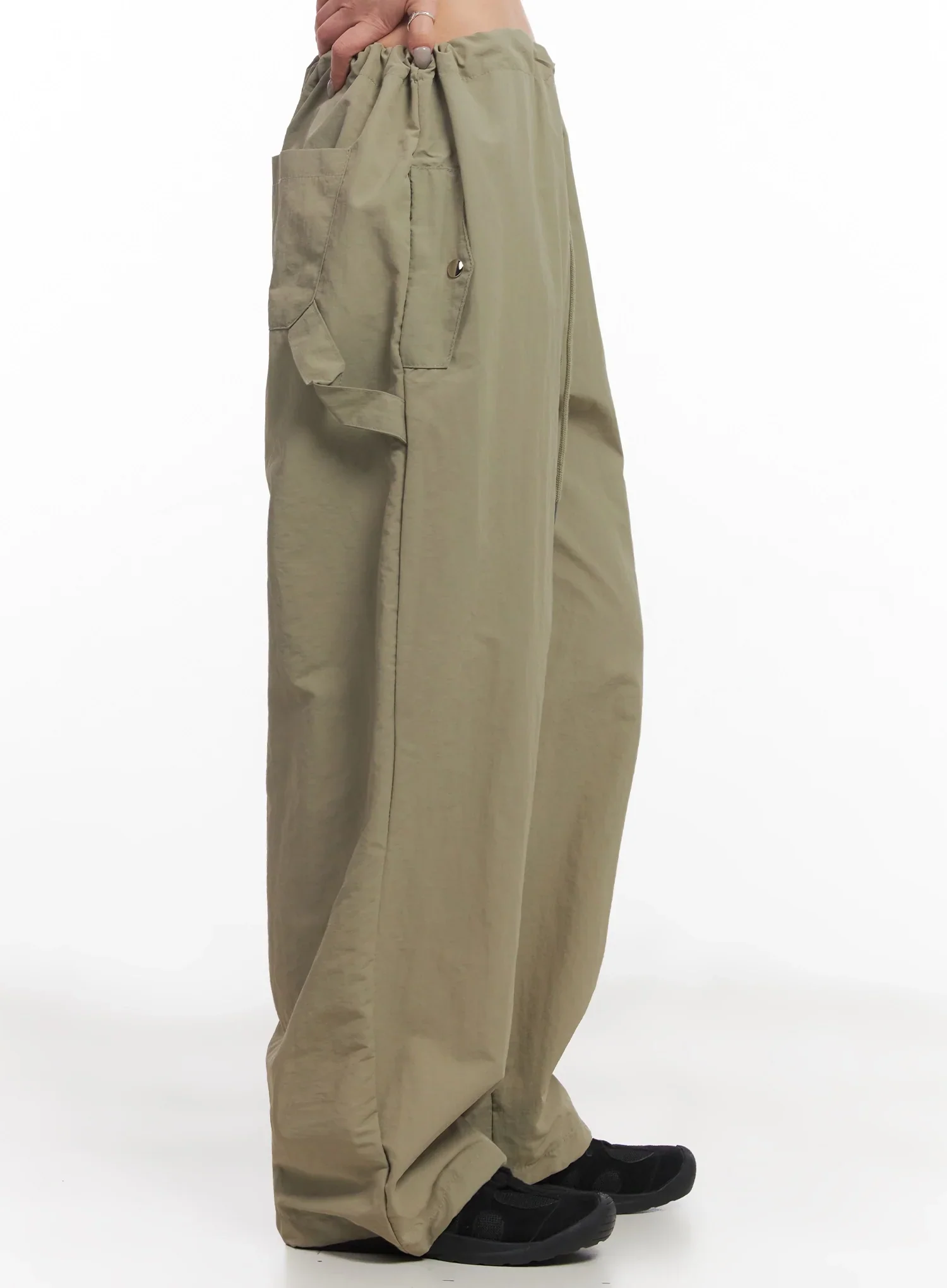 Nylon Cargo Relaxed-Fit Pants IC503 - Image 11