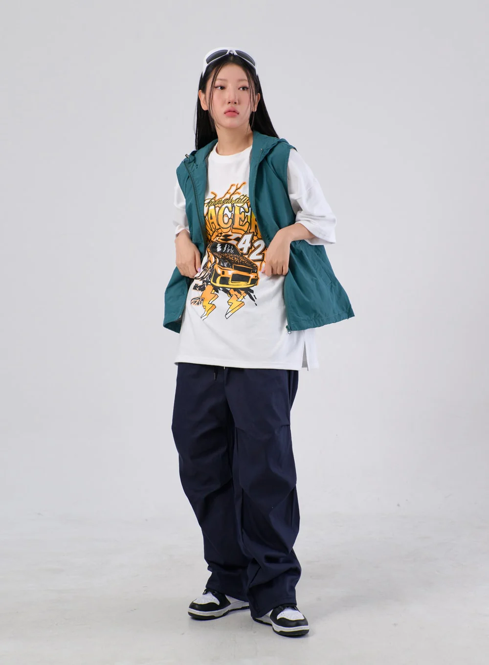 Nylon Hoodie Vest IA304 - Image 6
