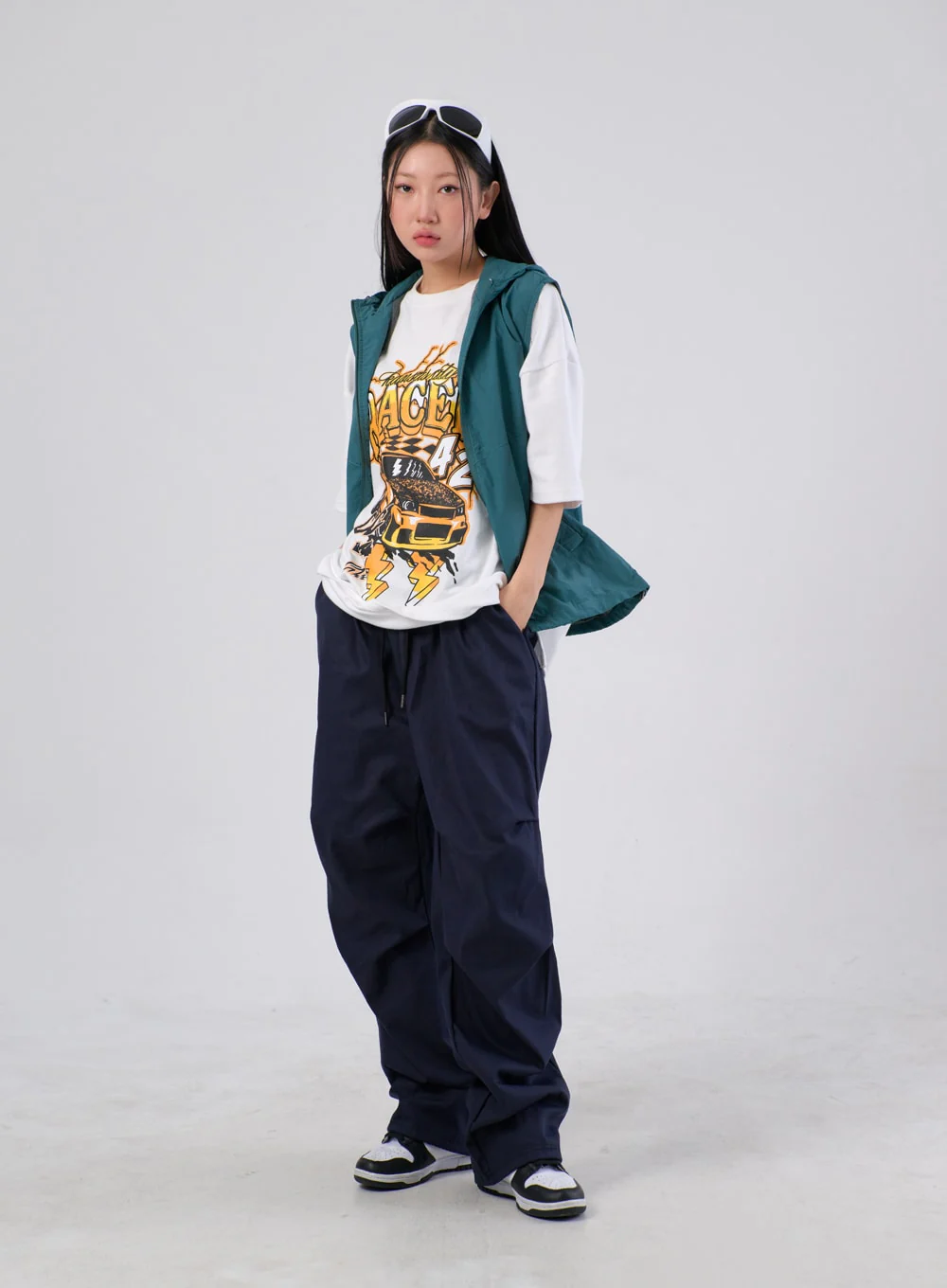 Nylon Hoodie Vest IA304 - Image 7