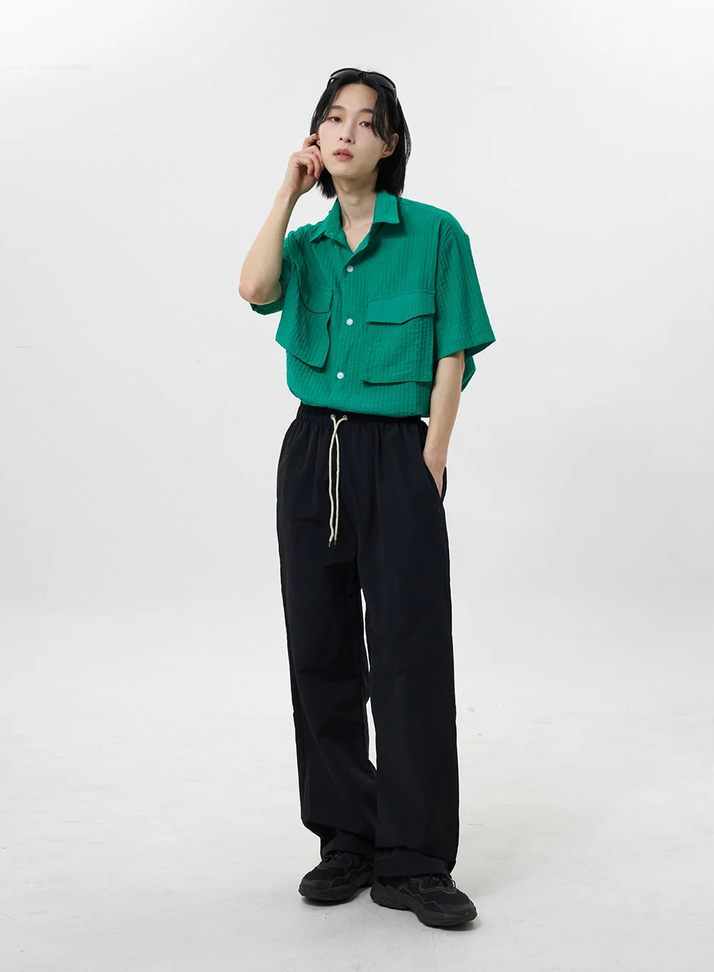 Nylon Track Pants Unisex CY318 - Image 11