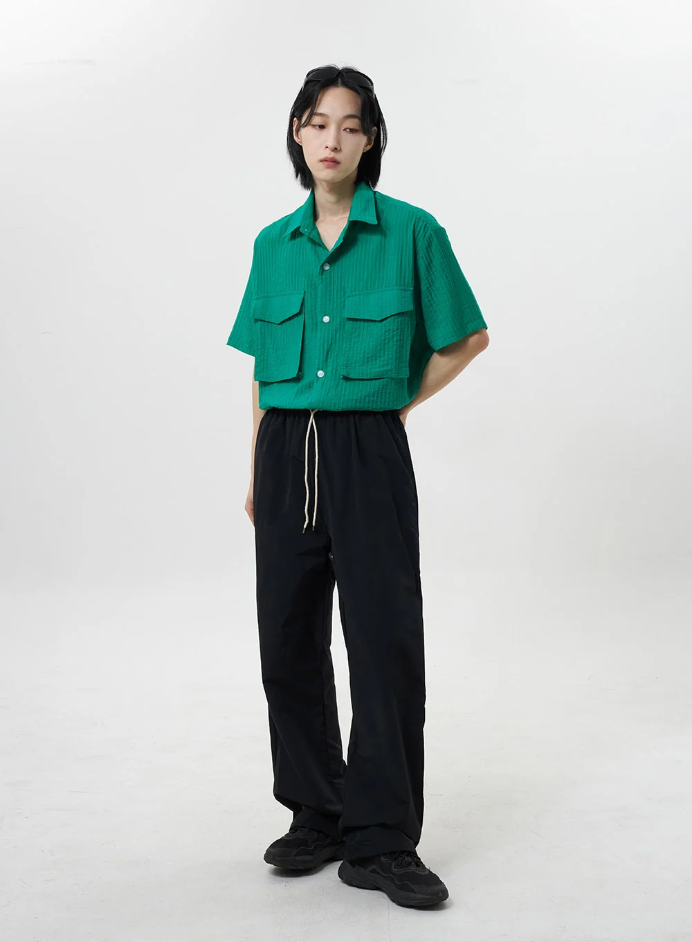 Nylon Track Pants Unisex CY318 - Image 12