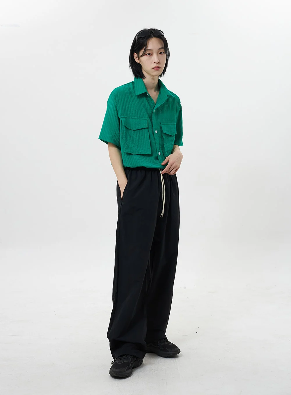 Nylon Track Pants Unisex CY318 - Image 7