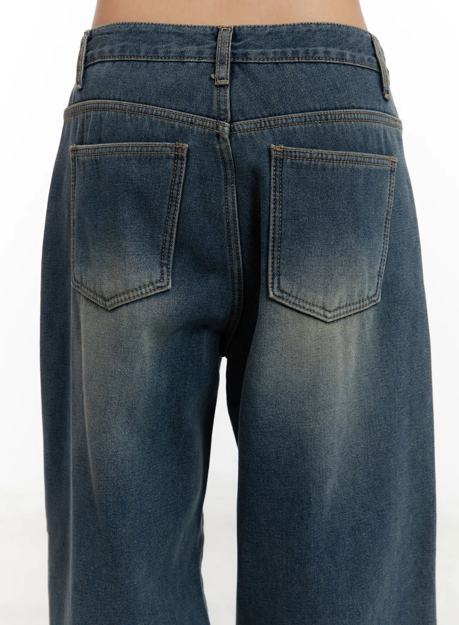 Oaklee Vintage Fleece Wide Leg Jeans CD515 - Image 7