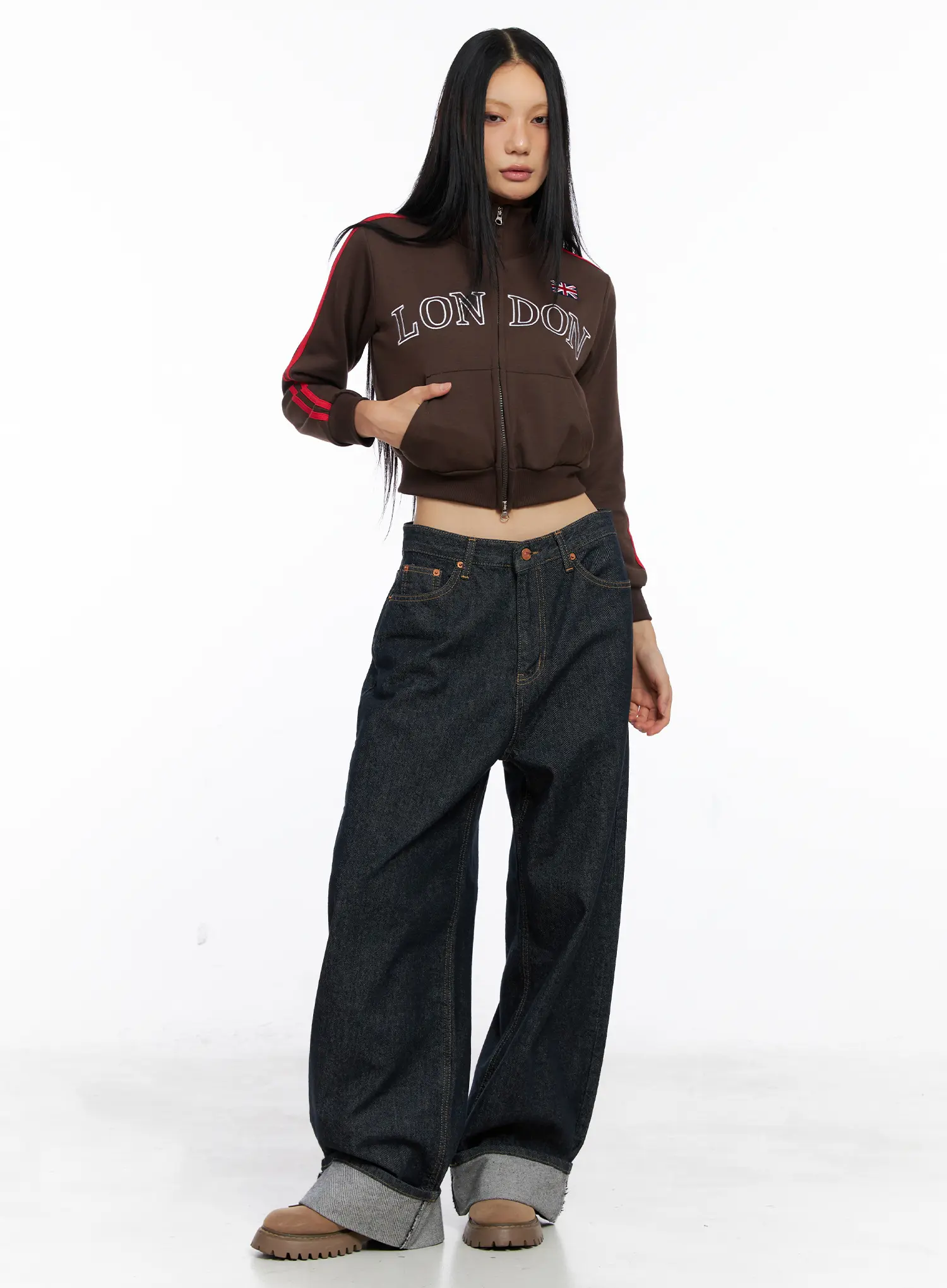 Oakley Cuffed Wide-Leg Jeans CS511 - Image 5