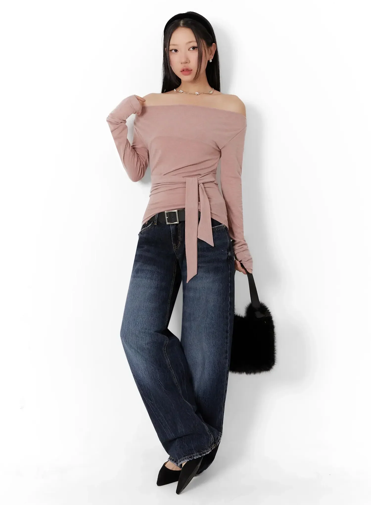 Off-Shoulder Bow Top ID525 - Image 11