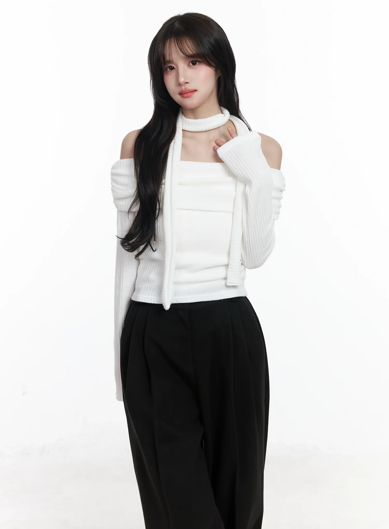 Off-Shoulder Choker Top IJ529 - Image 7