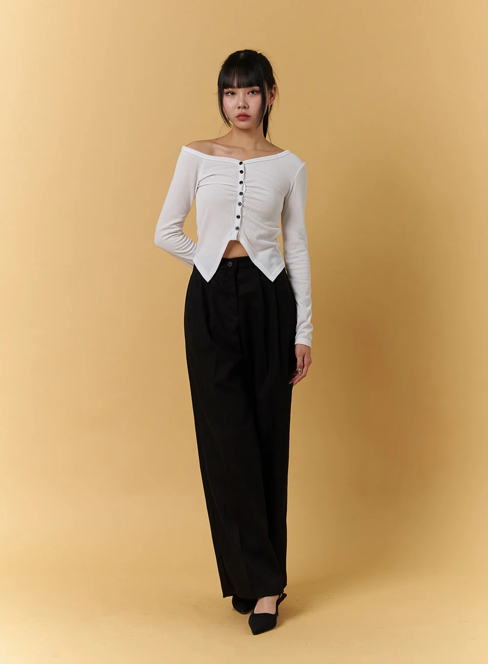 Off-Shoulder Crop Top CJ404 - Image 2