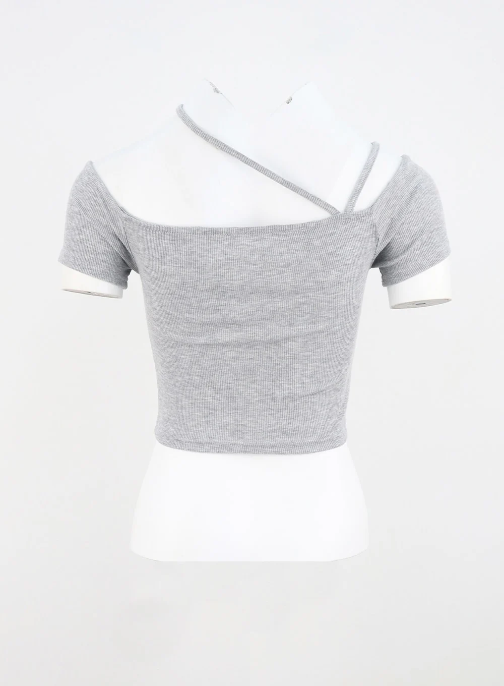 Off-Shoulder Cropped Tee CU326 - Image 16