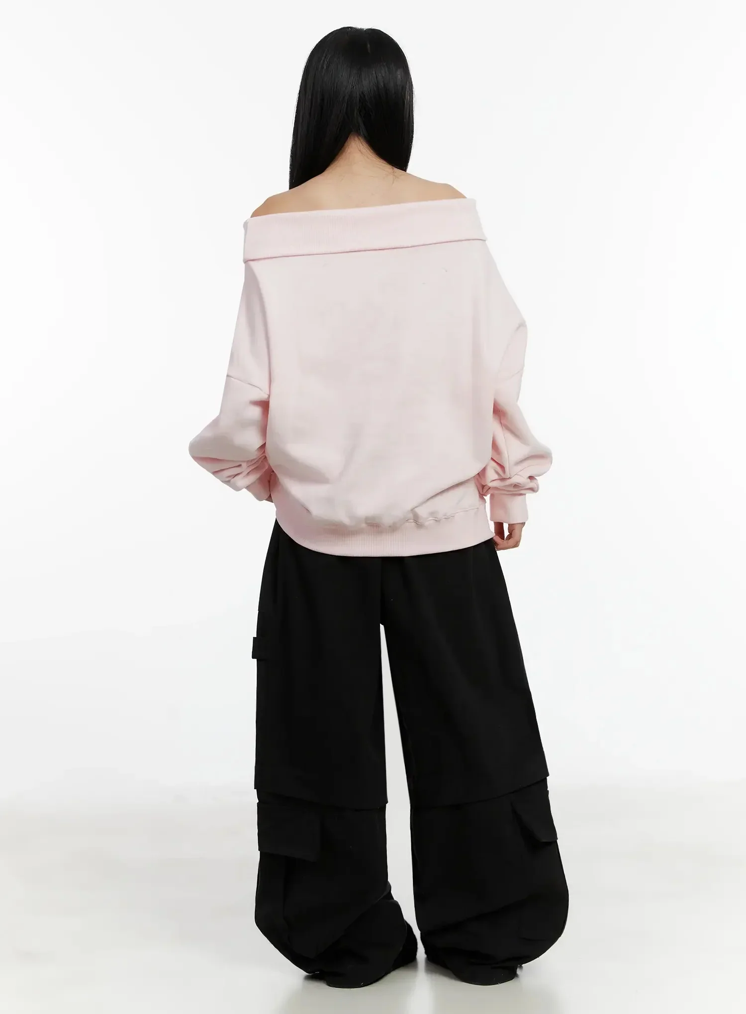 Off-Shoulder Graphic Sweatshirt ID525 - Image 10