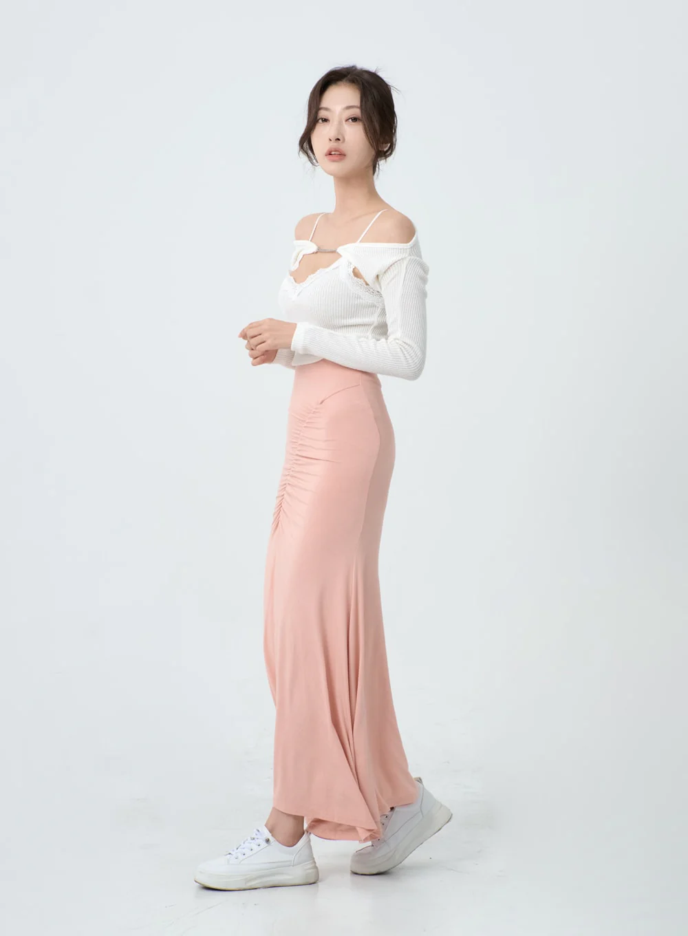 Off-Shoulder Knit Bolero Cardigan IO26 - Image 11