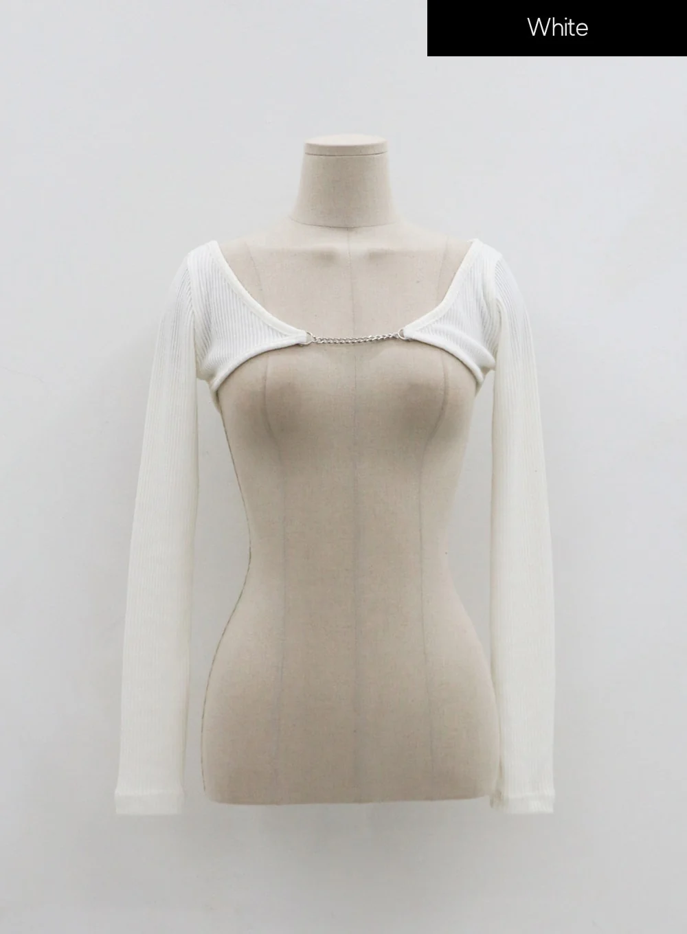 Off-Shoulder Knit Bolero Cardigan IO26 - Image 17