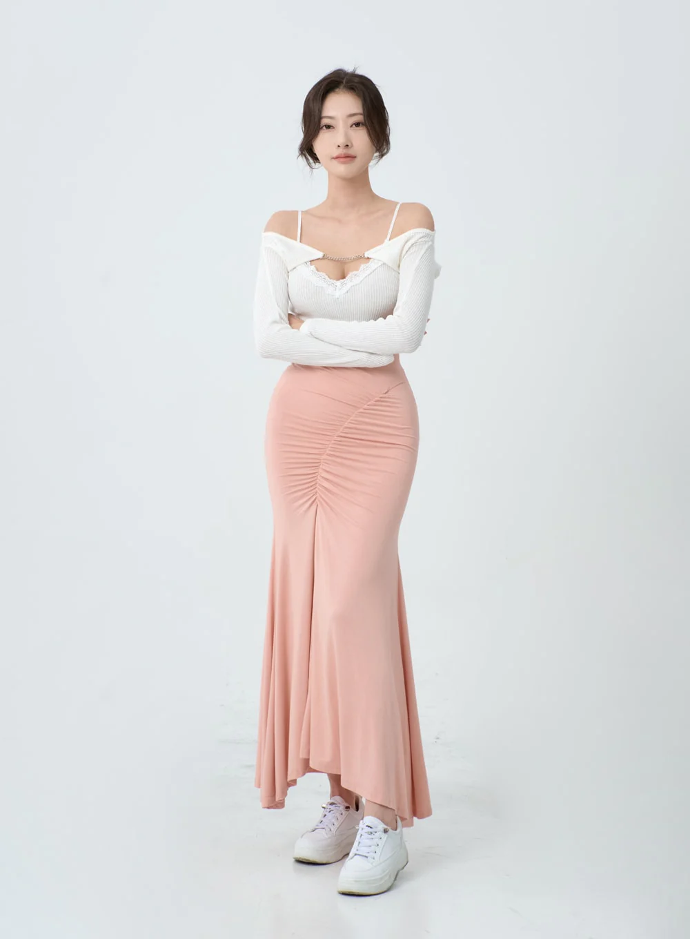Off-Shoulder Knit Bolero Cardigan IO26 - Image 5