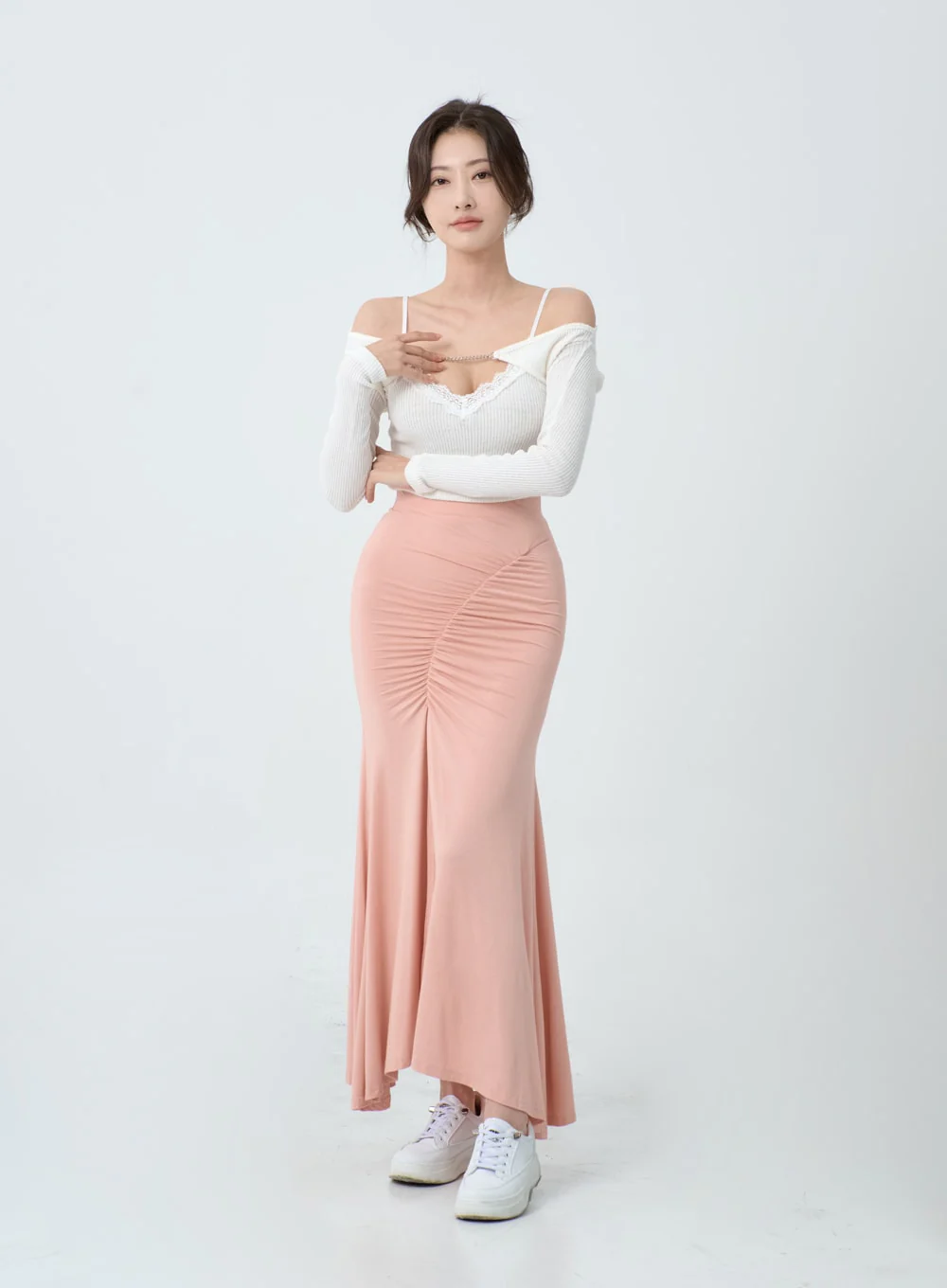 Off-Shoulder Knit Bolero Cardigan IO26 - Image 6