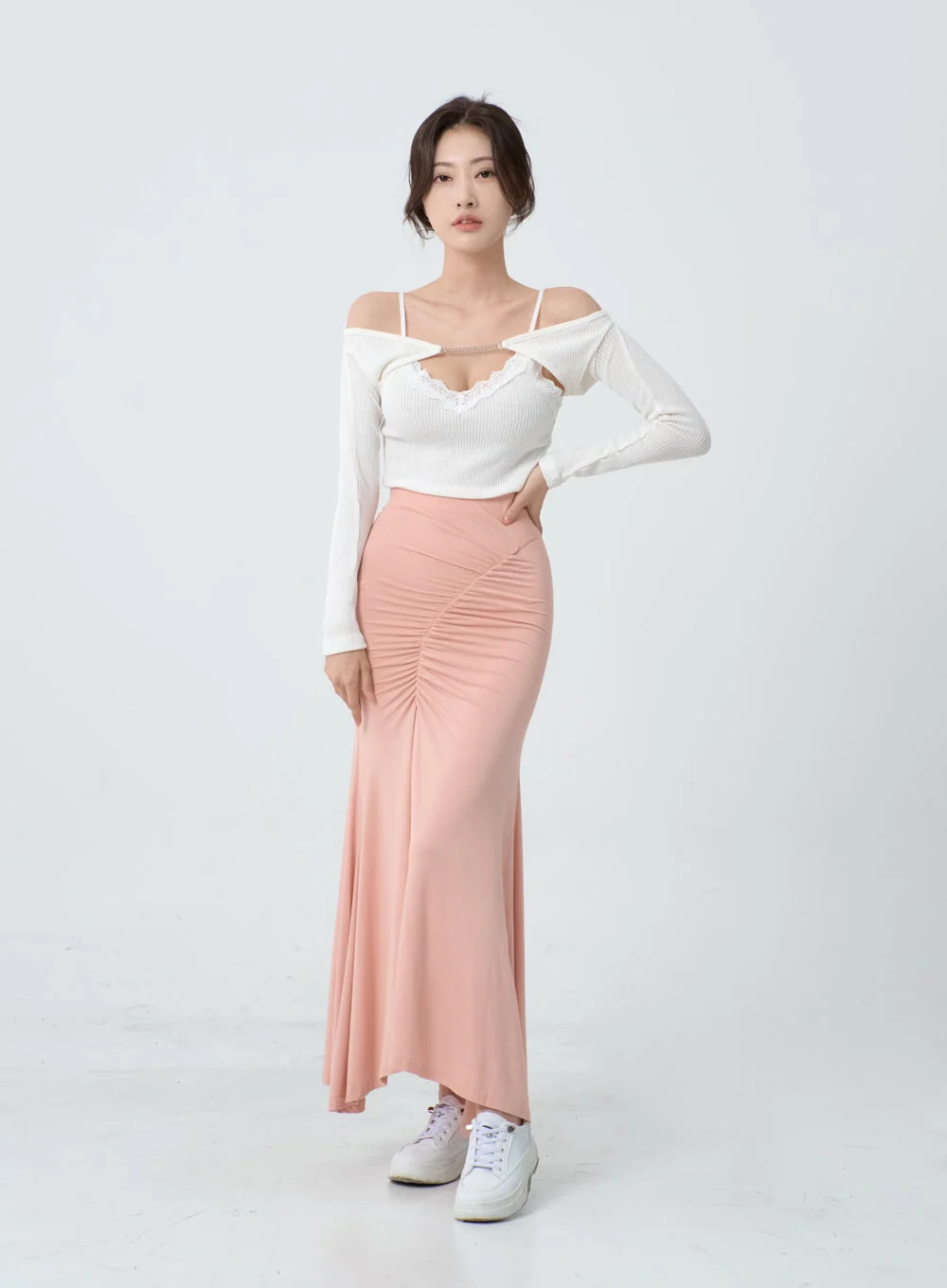 Off-Shoulder Knit Bolero Cardigan IO26 - Image 7