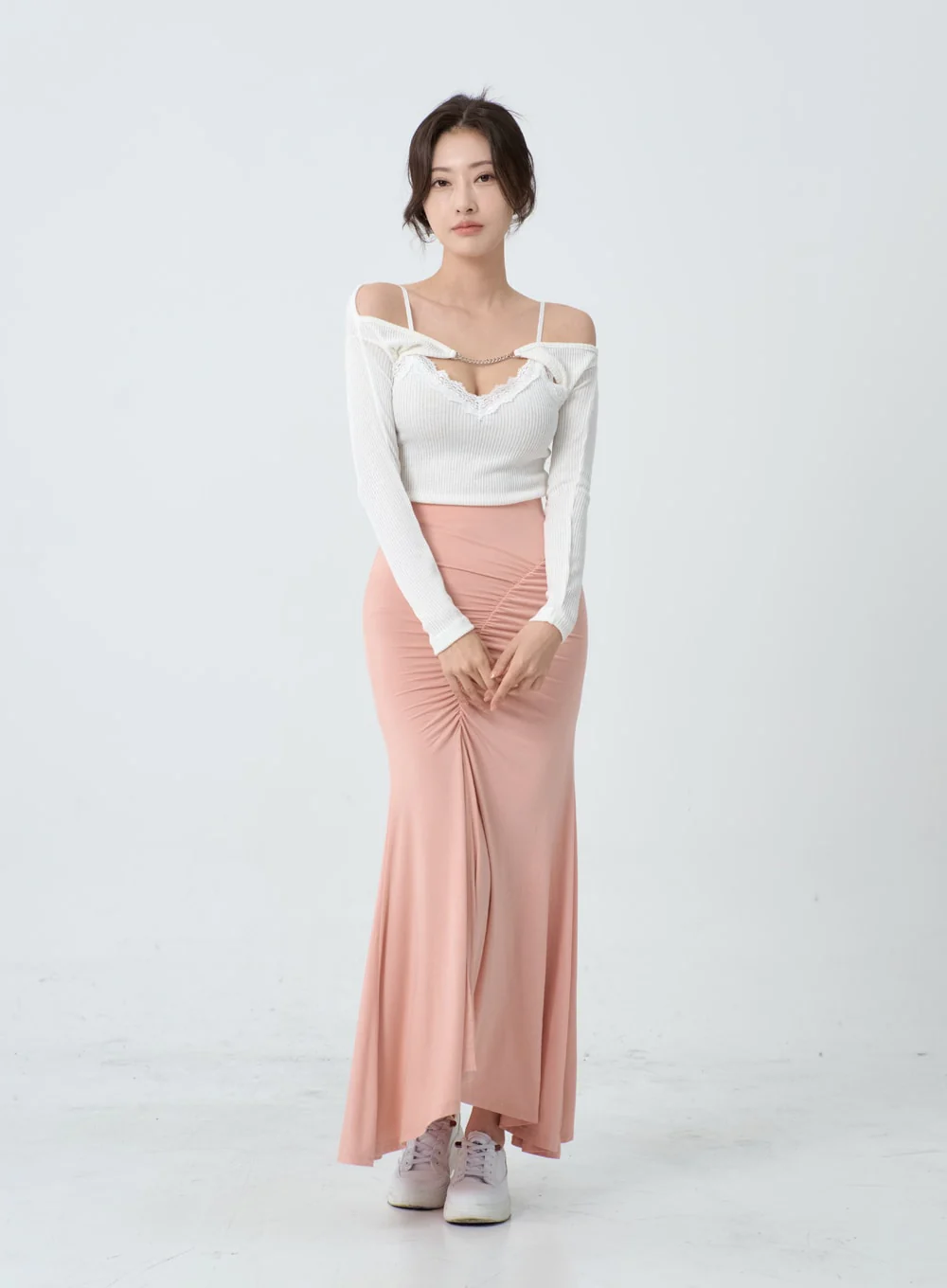 Off-Shoulder Knit Bolero Cardigan IO26 - Image 8