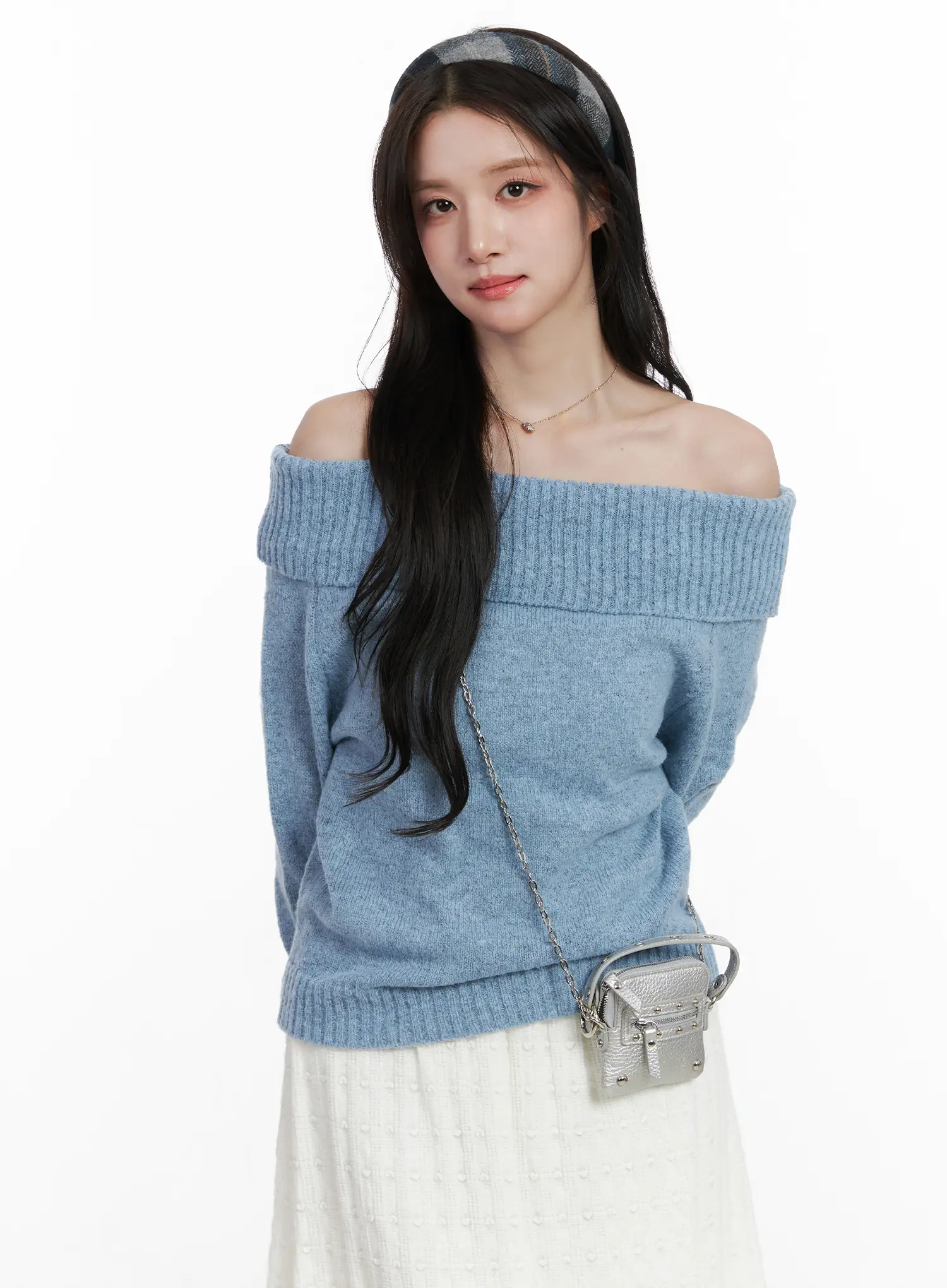 Off-Shoulder Knit Sweater CN526