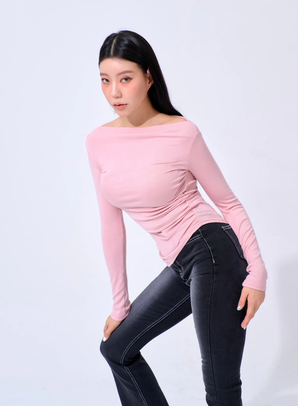 Off-Shoulder Knit Top IA324 - Image 11