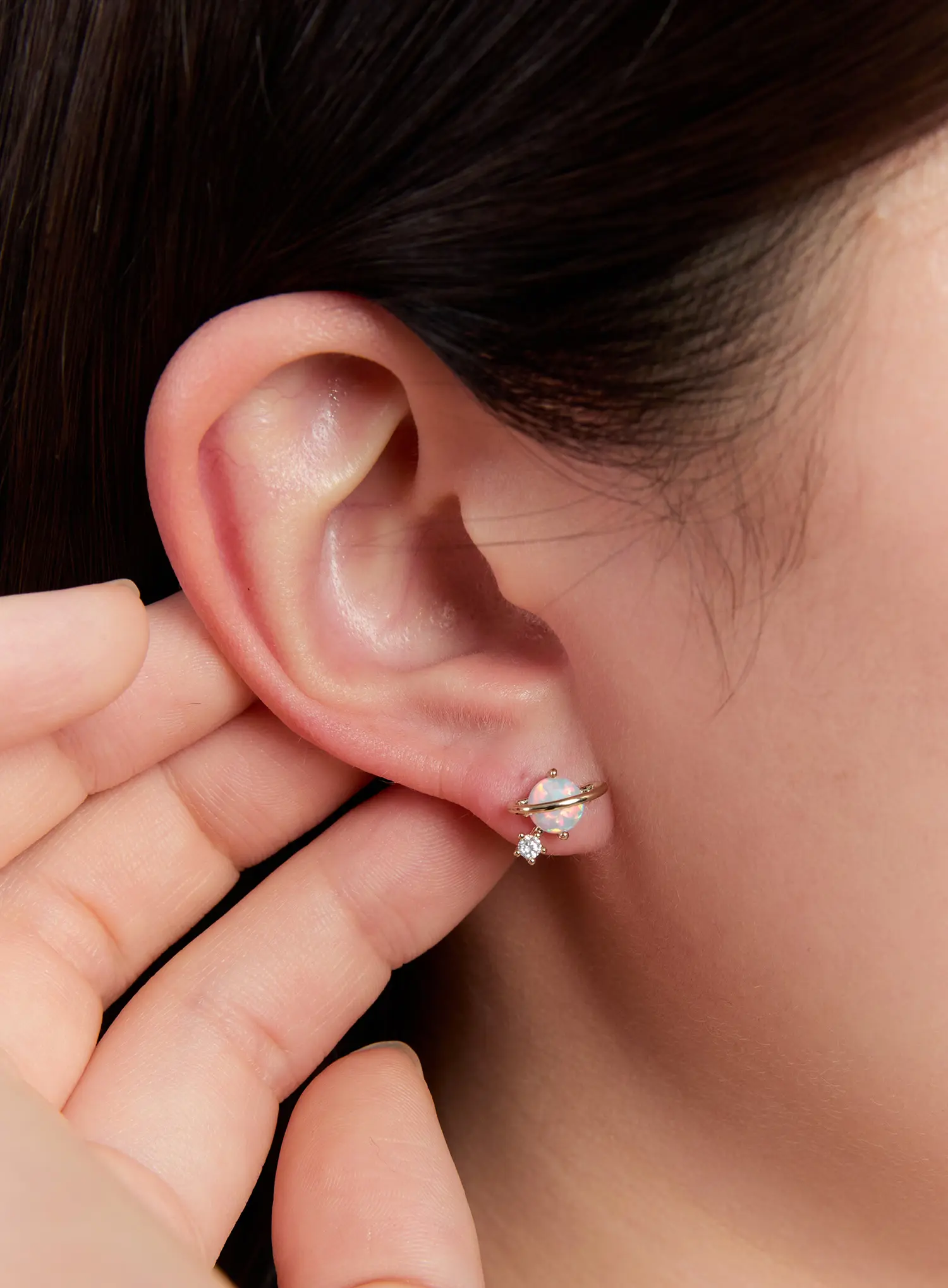 Opal Shine Stud Earrings IN528 - Image 6