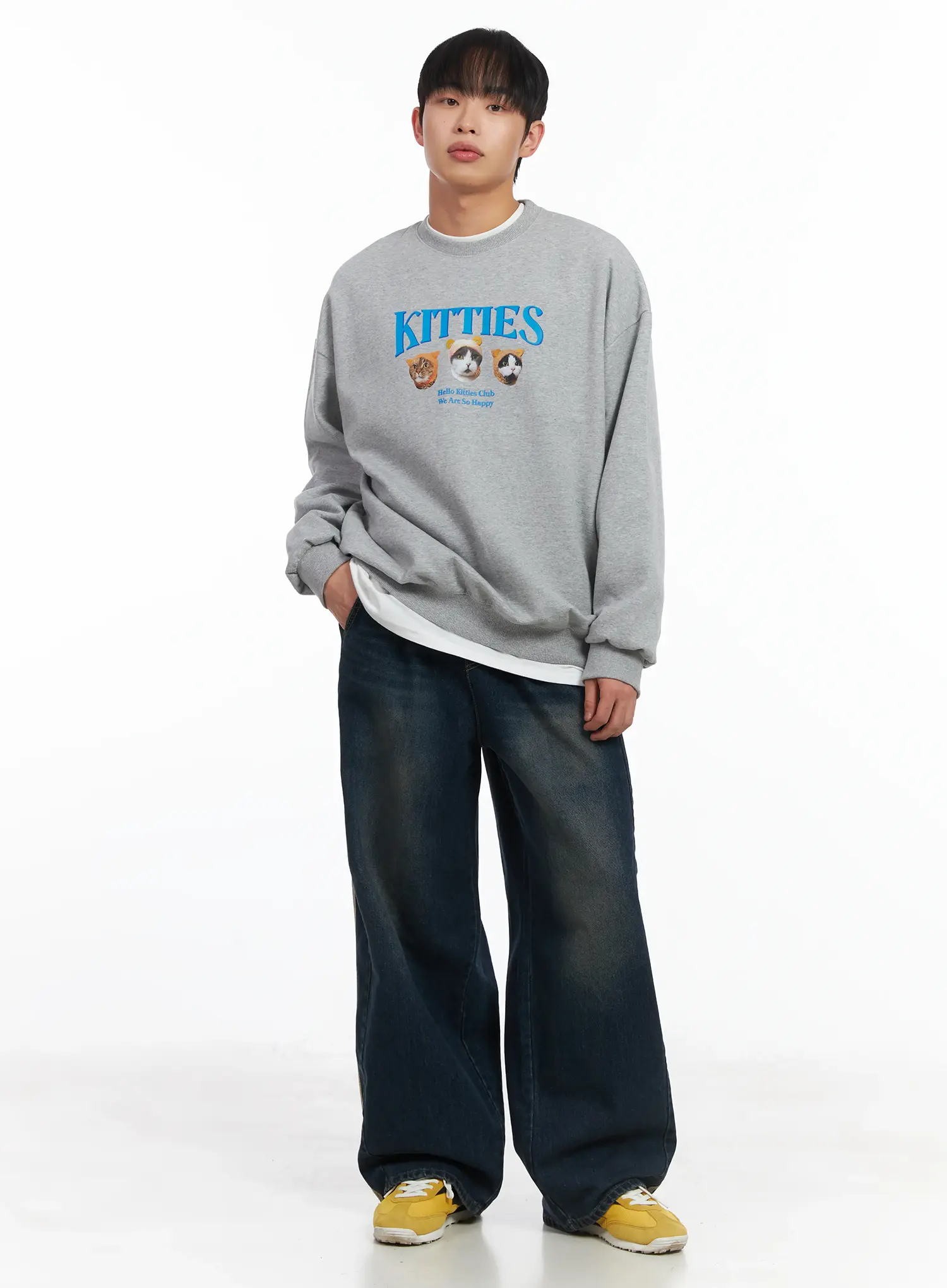 Oversized Animal Graphic Sweatshirt ID515