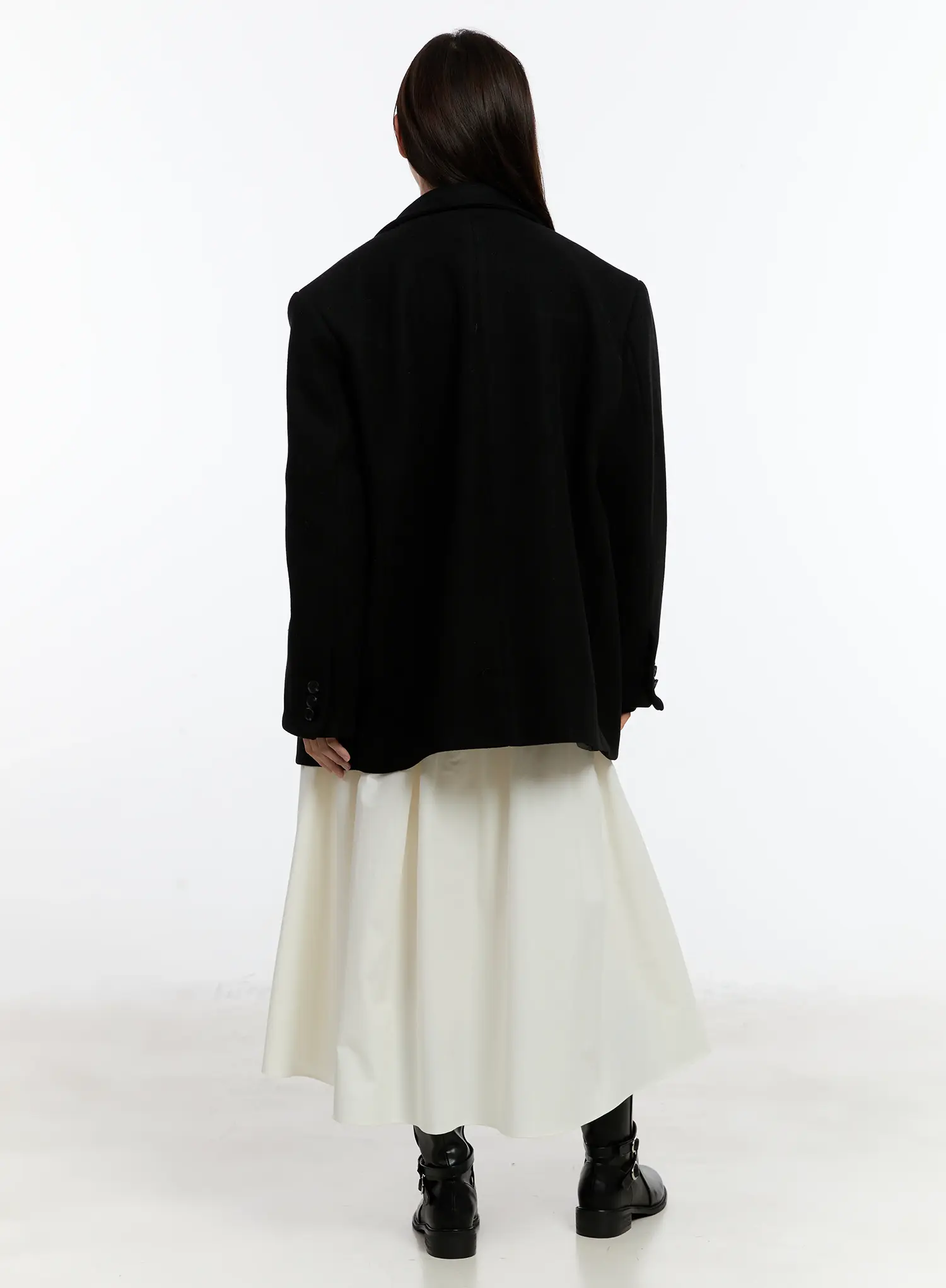 Oversized Buttoned Collar Jacket ID510 - Image 6