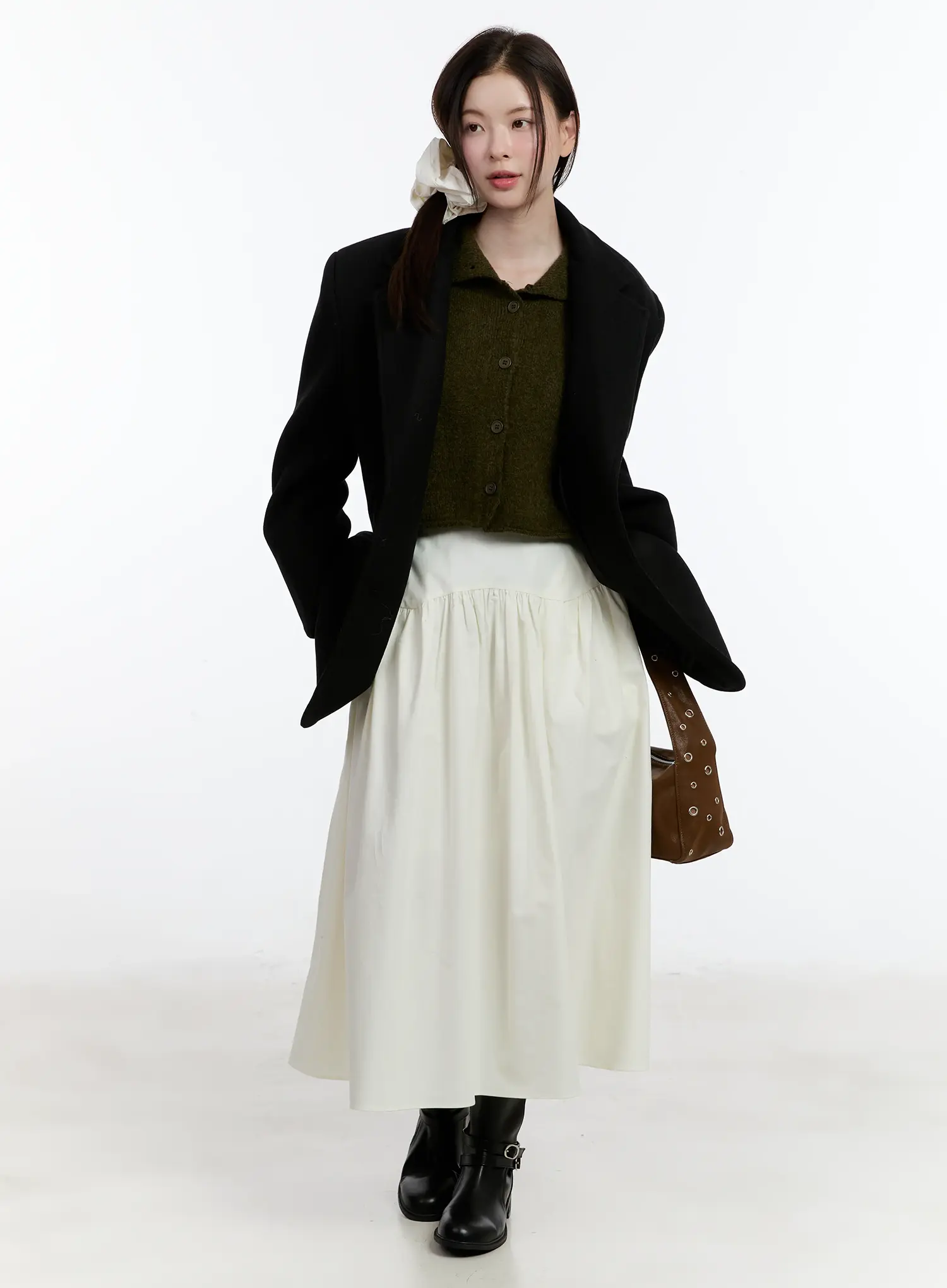 Oversized Buttoned Collar Jacket ID510 - Image 7