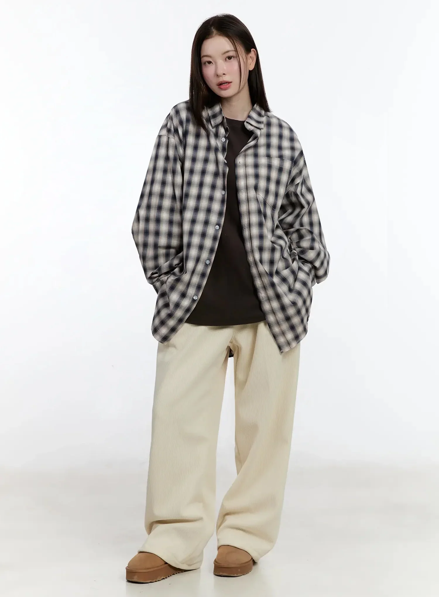Oversized Check Shirt ID526 - Image 4