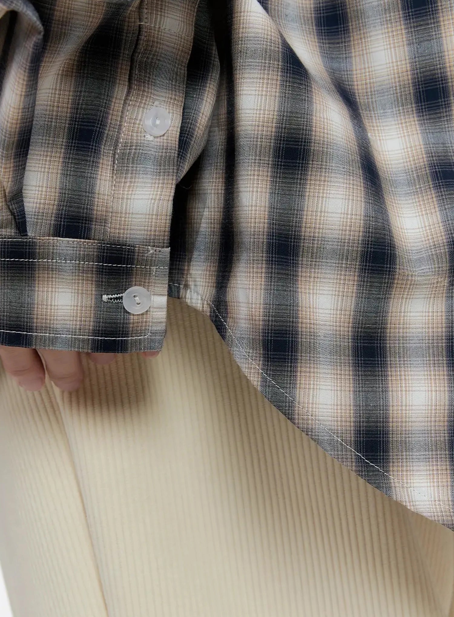 Oversized Check Shirt ID526 - Image 7