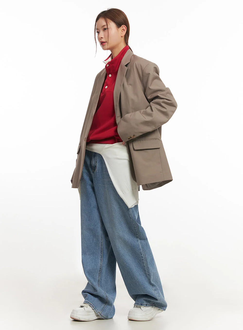 Oversized Classic Blazer IM514 - Image 11
