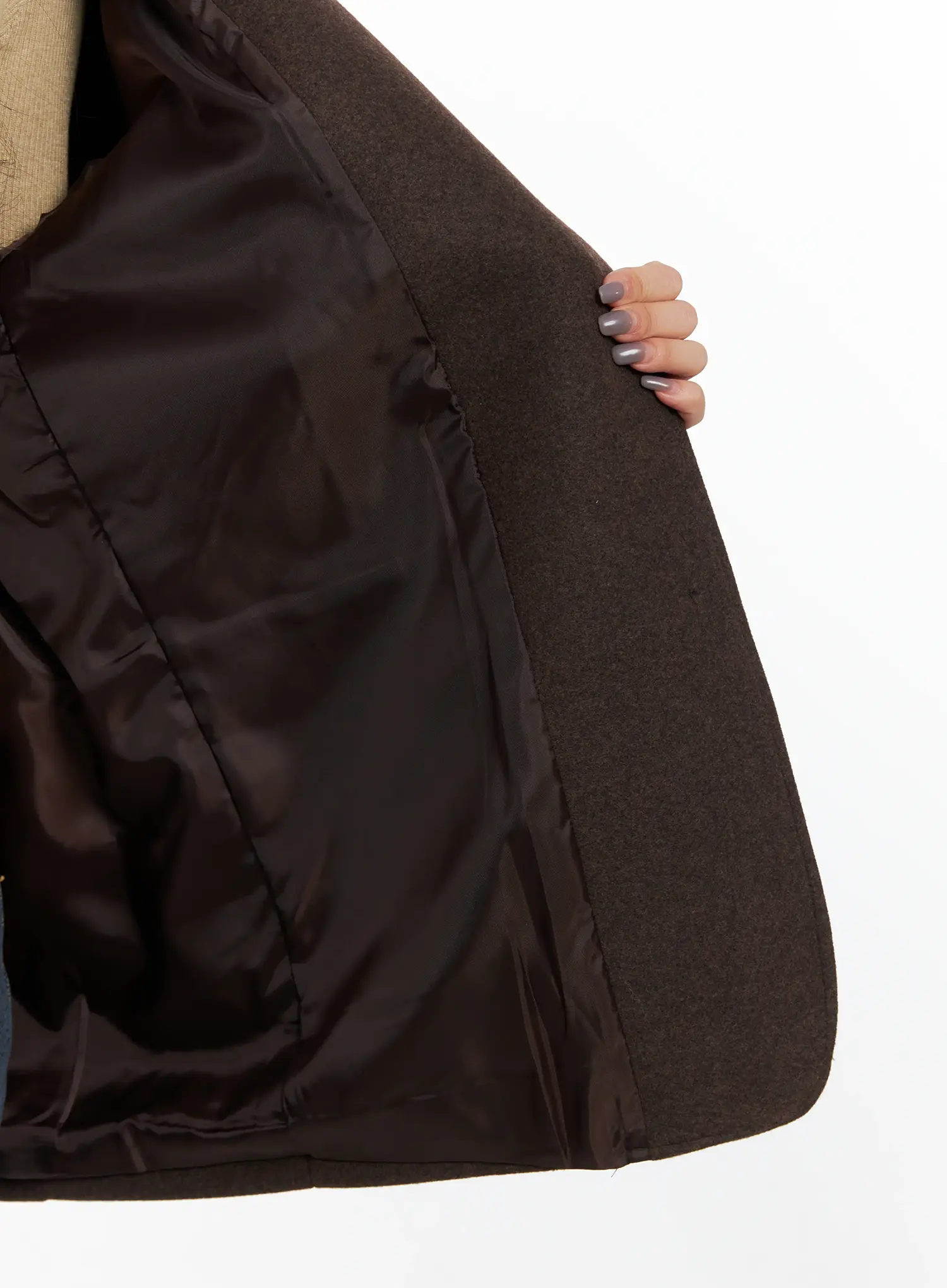 Oversized Classic Wool Blazer Jacket CD502 - Image 5