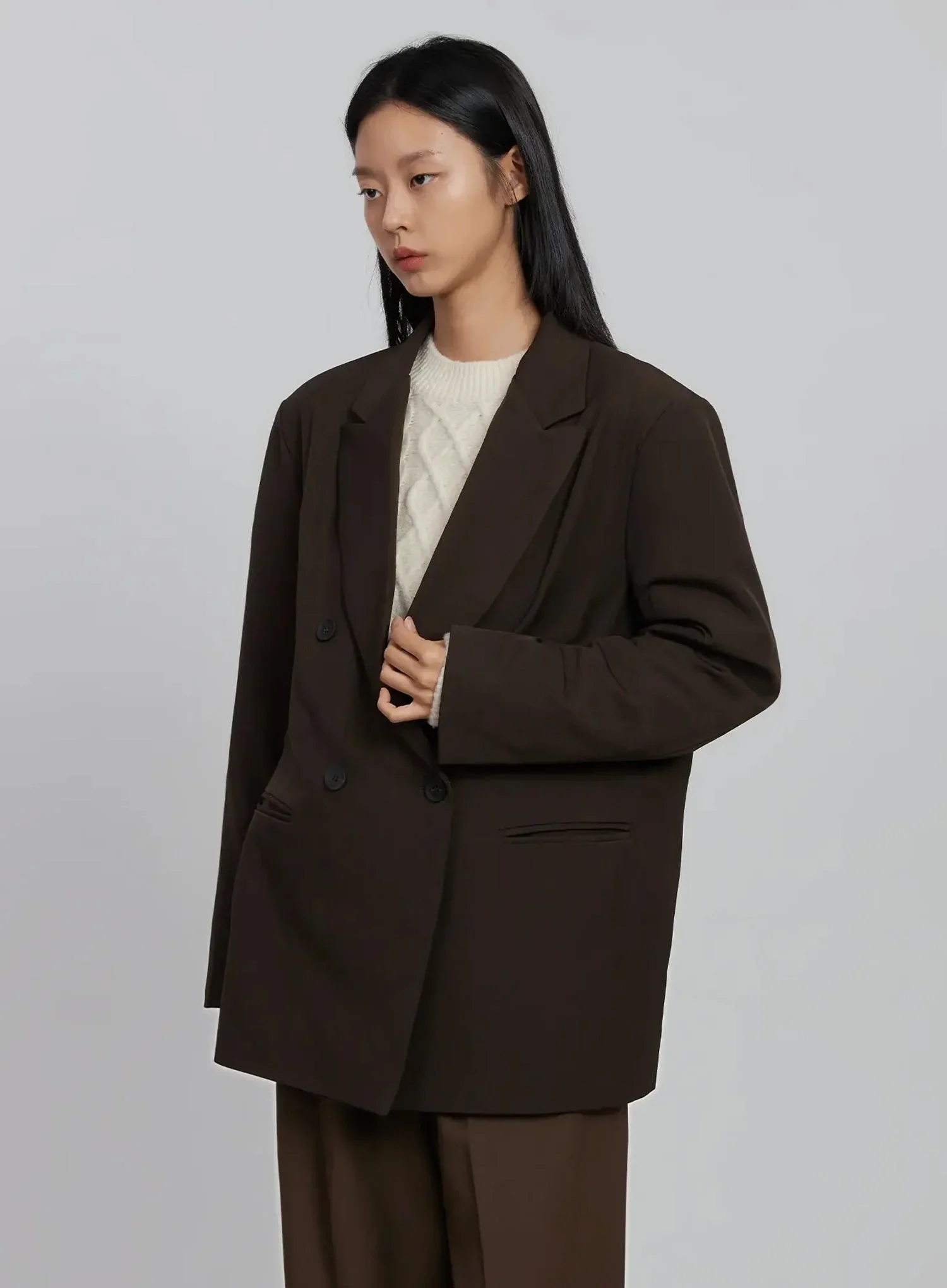 Oversized Double Button Blazer ID516 - Image 10