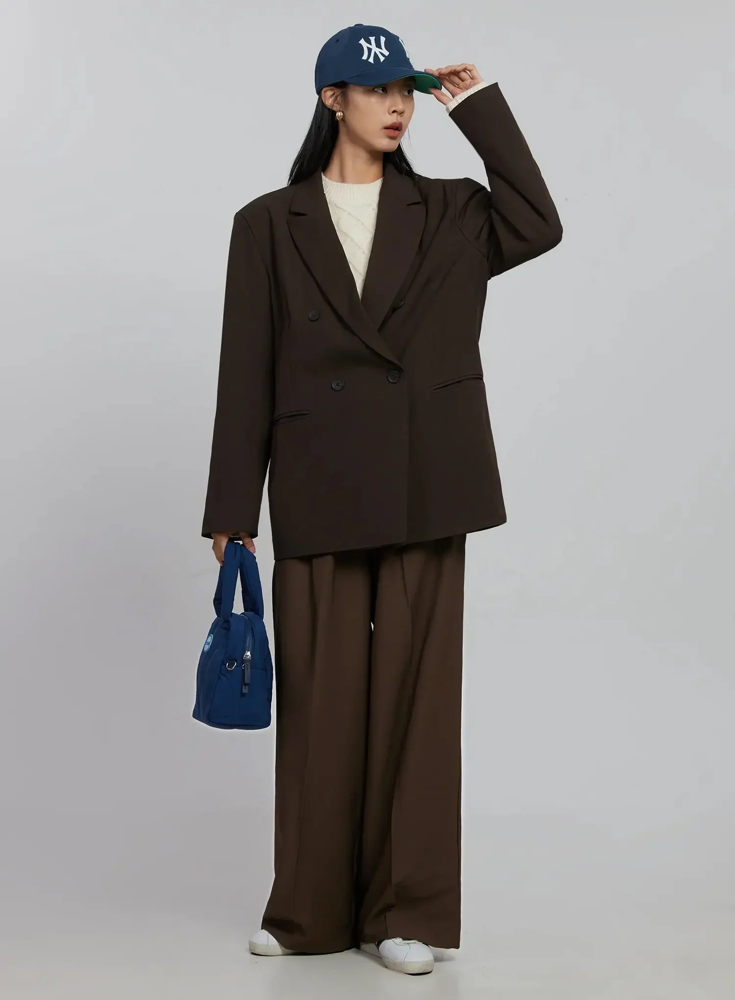 Oversized Double Button Blazer ID516 - Image 2