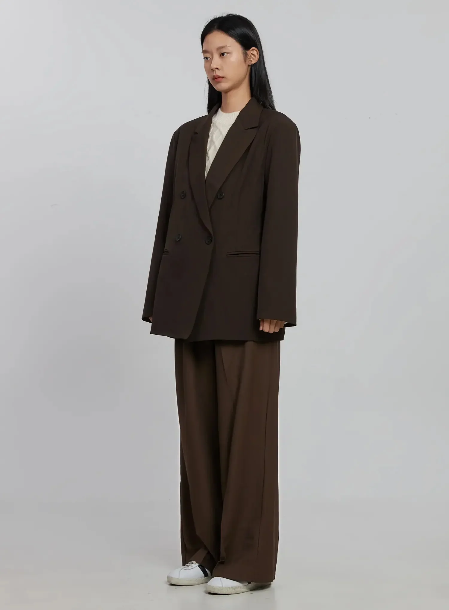 Oversized Double Button Blazer ID516 - Image 5
