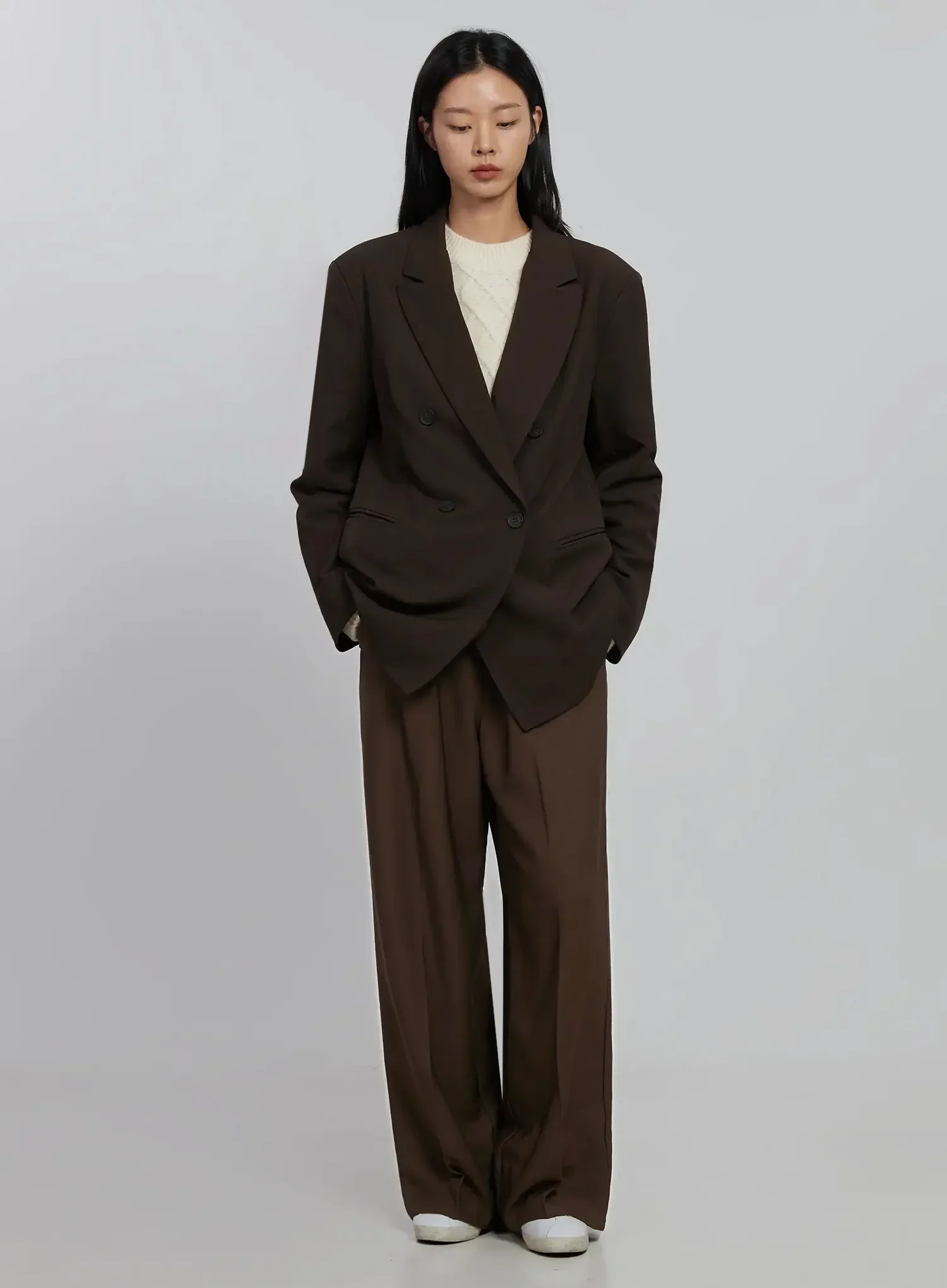 Oversized Double Button Blazer ID516 - Image 8