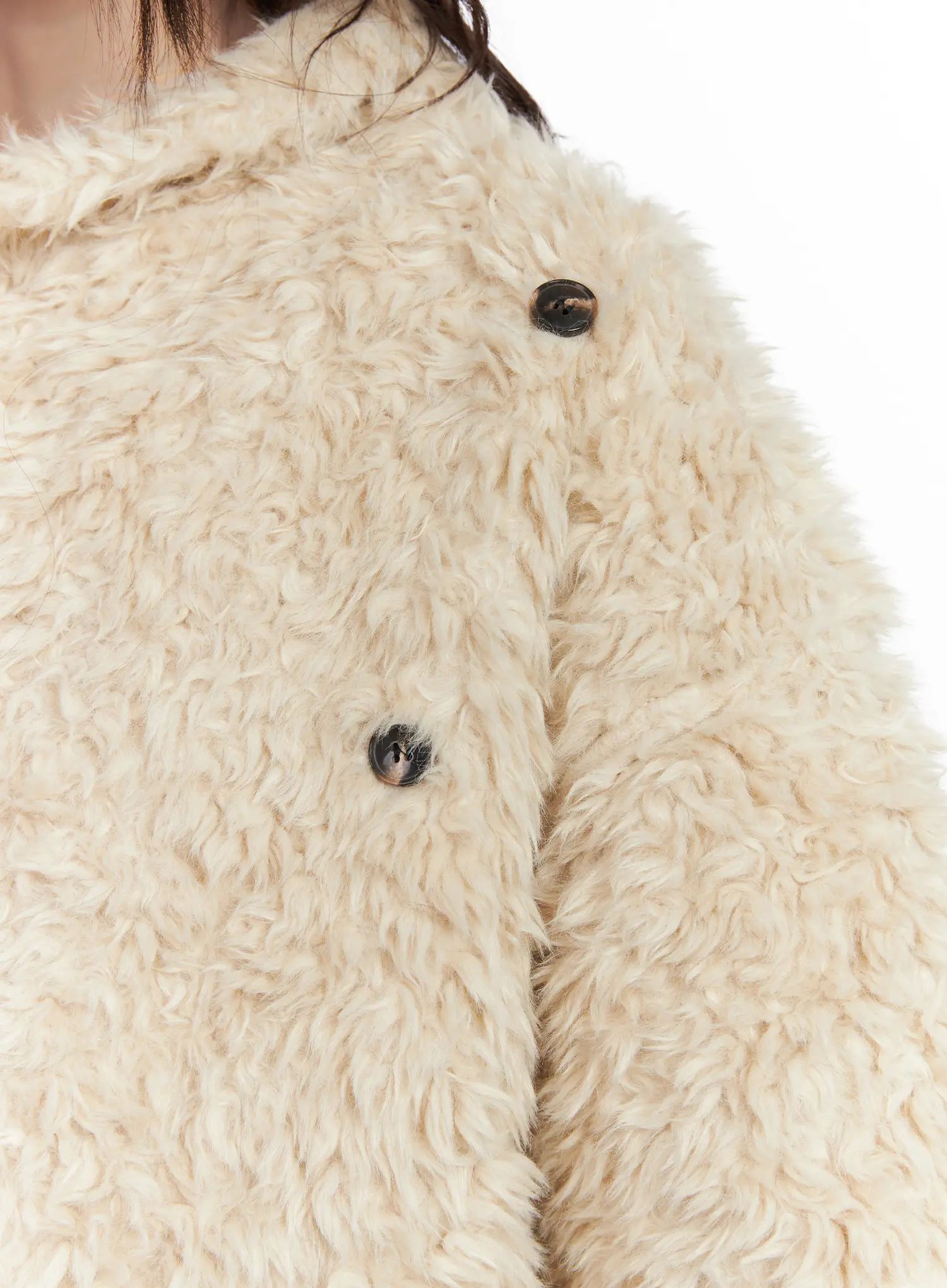 Oversized Faux Fur Jacket CN510 - Image 6