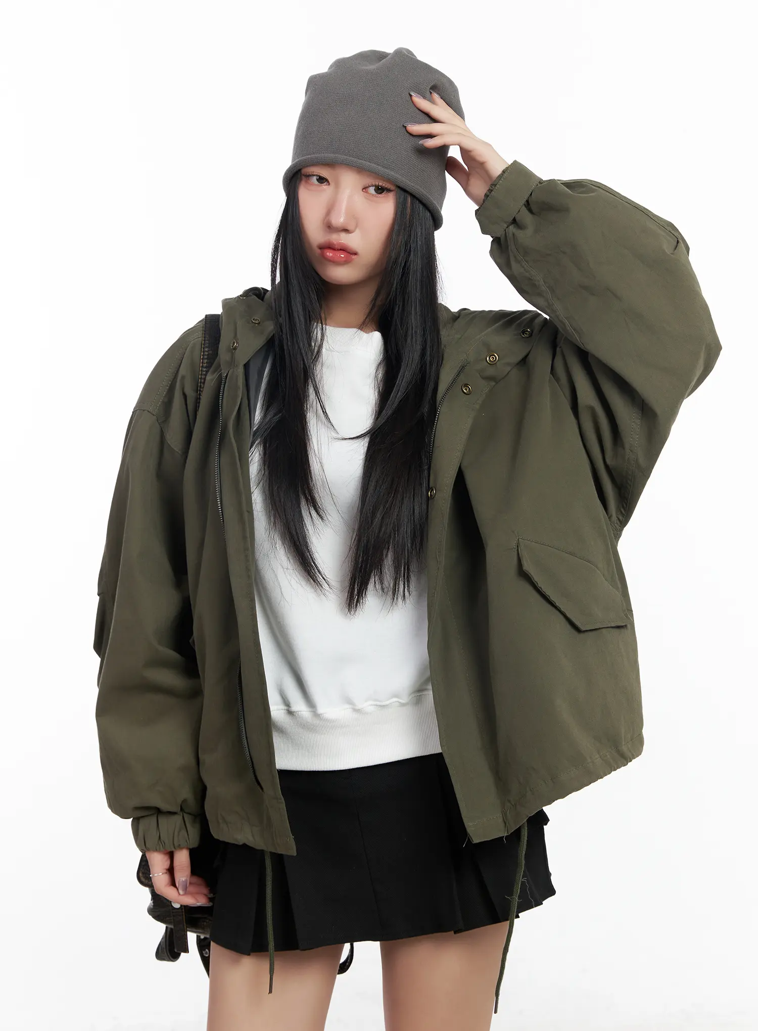 Oversized Field Hoodie Jacket CF503 - Image 12