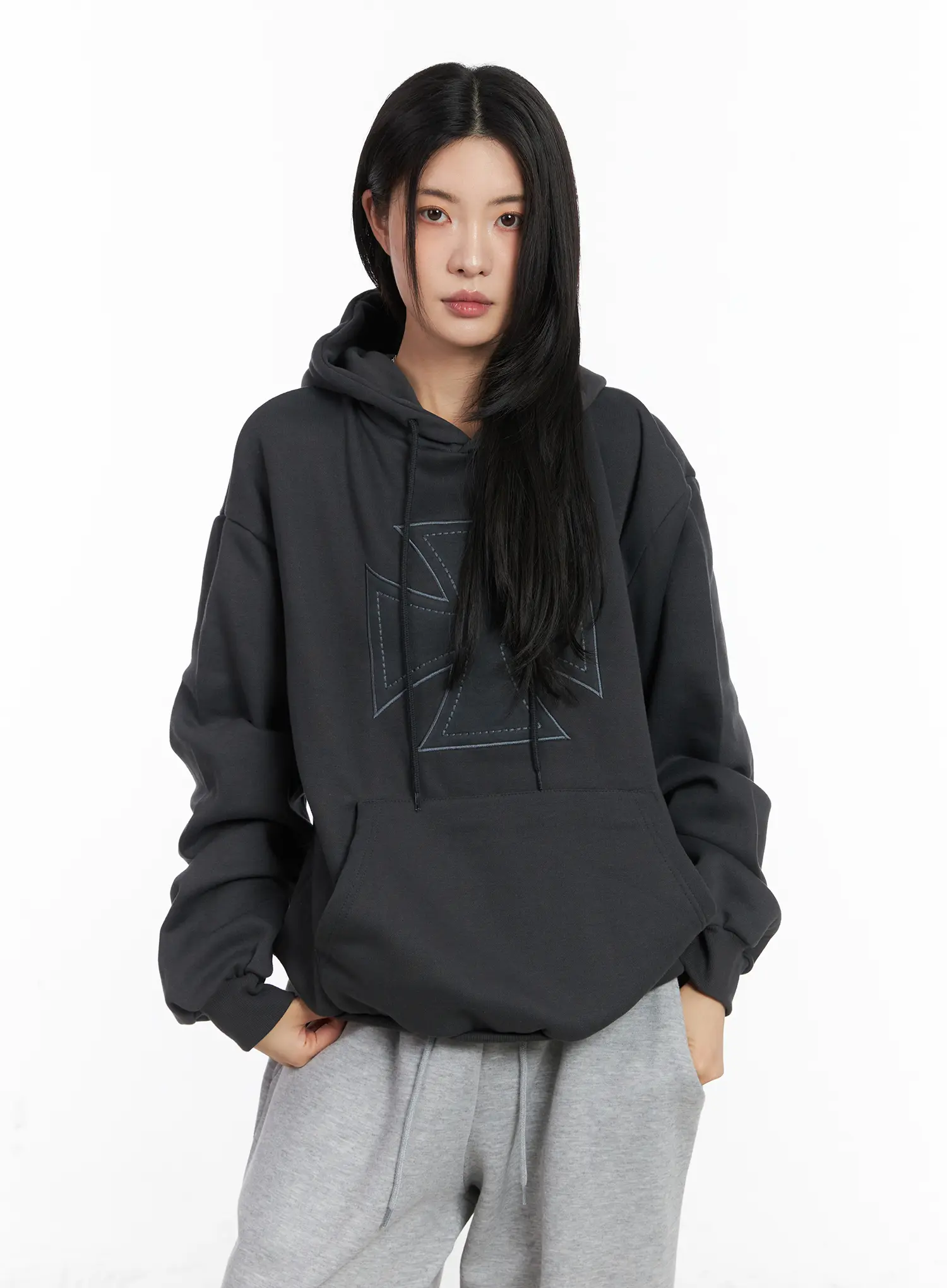 Oversized Fleece Hoodie CD505 - Image 2