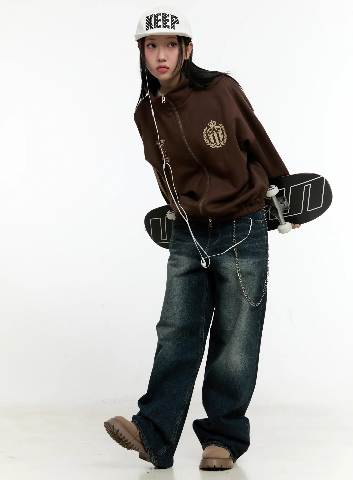 Oversized Fleece Track Jacket CN505