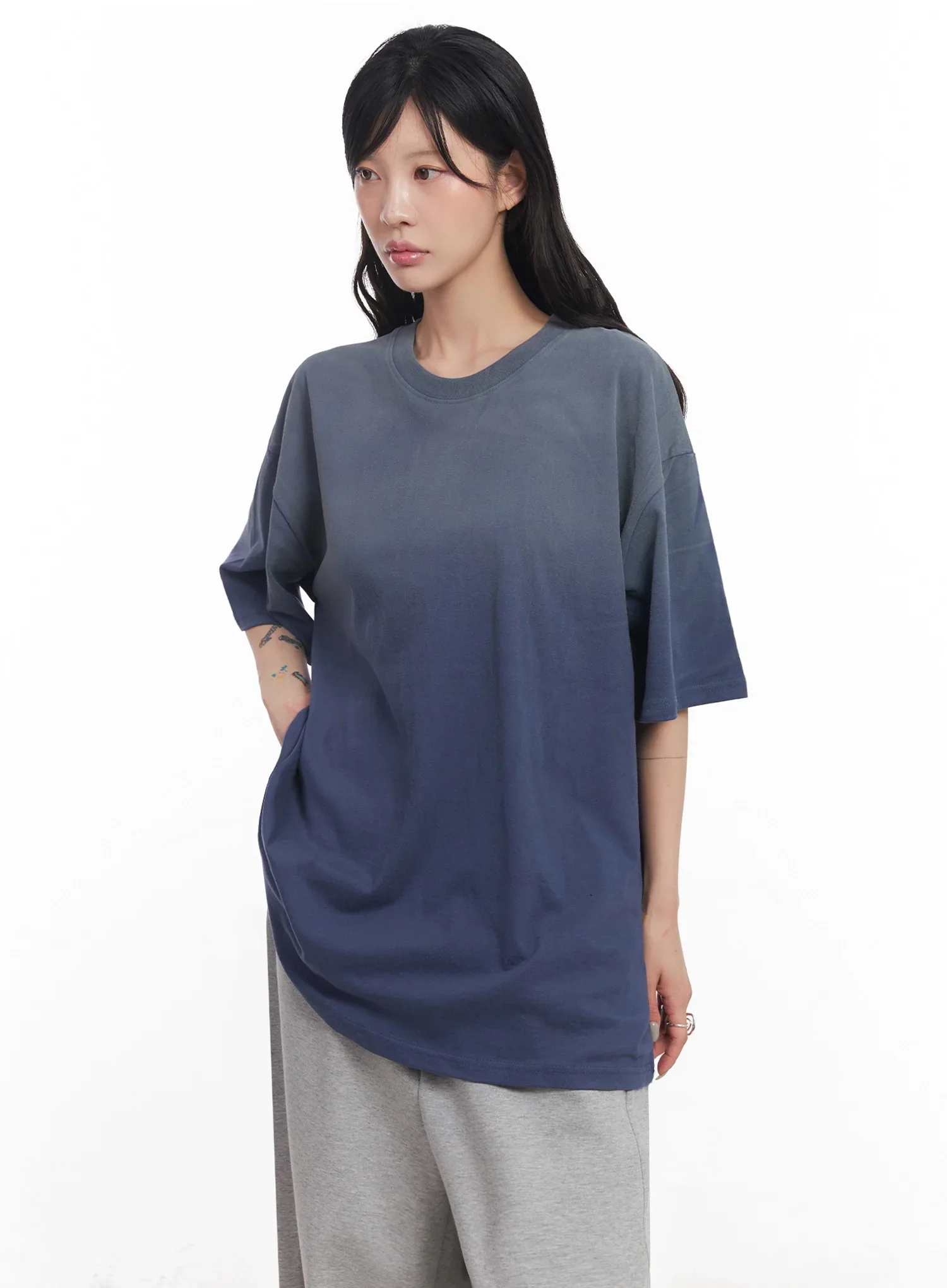 Oversized Gradient Fade T-Shirt IC503 - Image 8