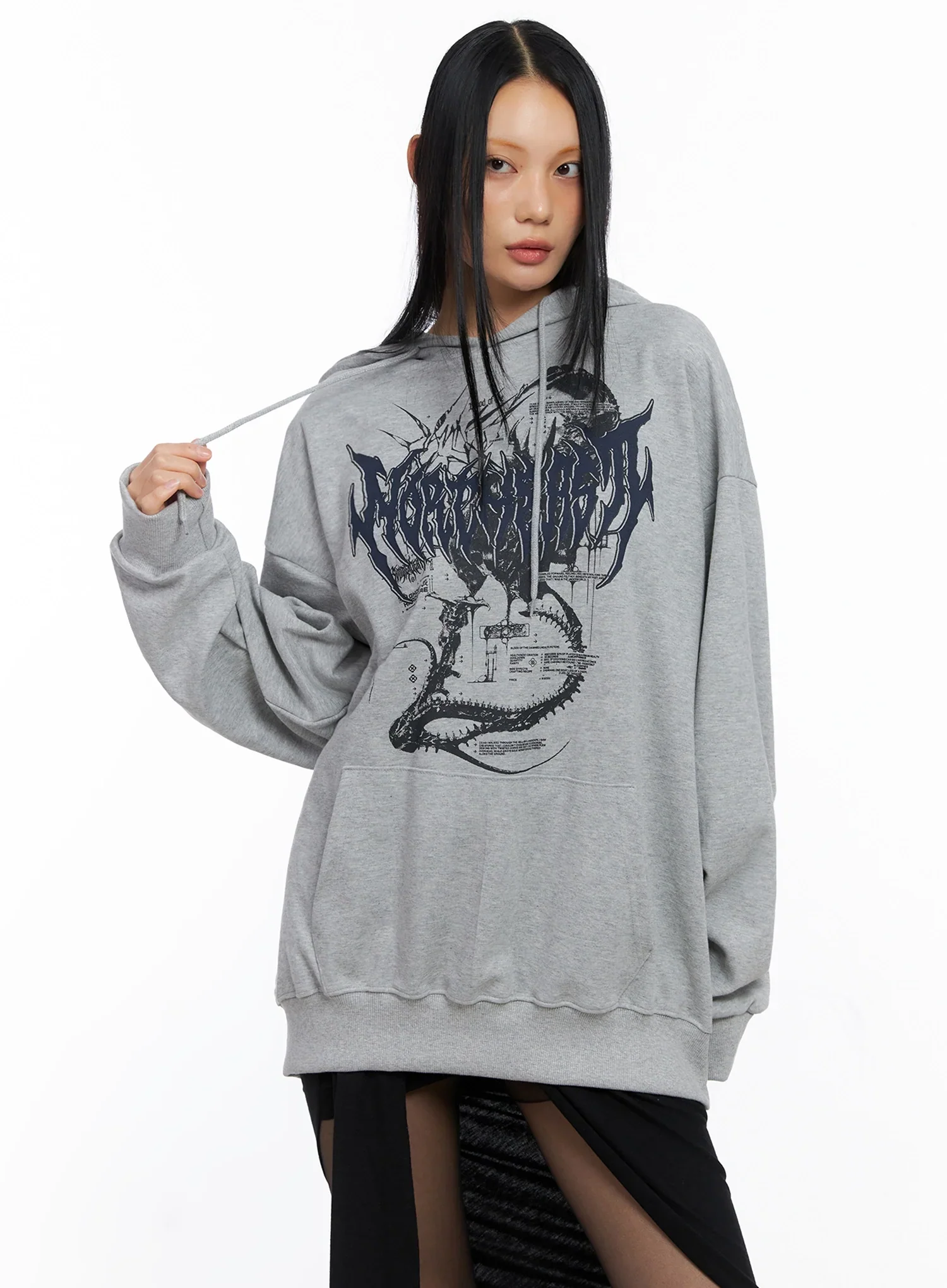 Oversized Graphic Hoodie IO516 - Image 6